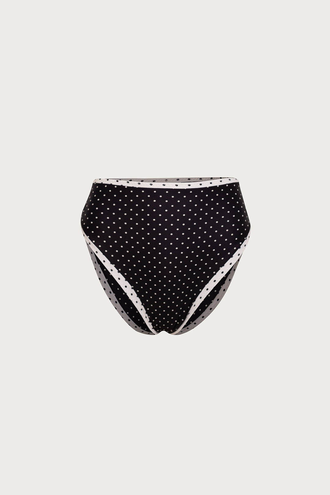 High Rise Bottom (Black Cream Polka Dot/Cream)