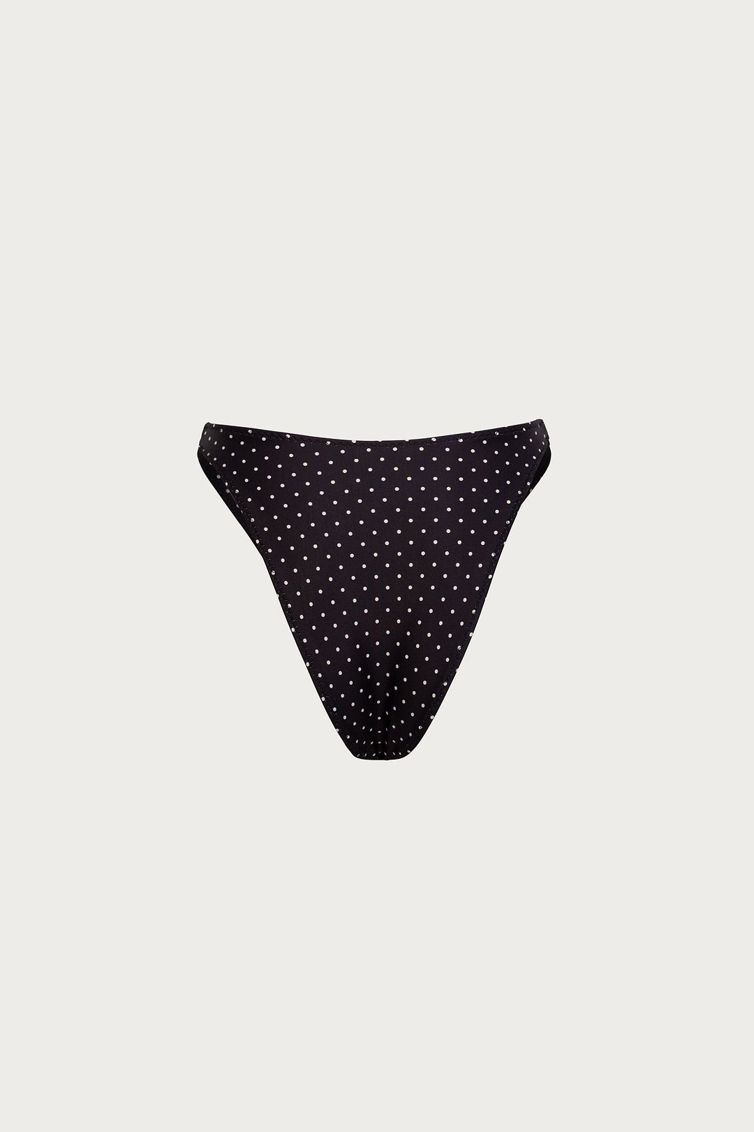 The Grace Bottom (Black Cream Polka Dot)