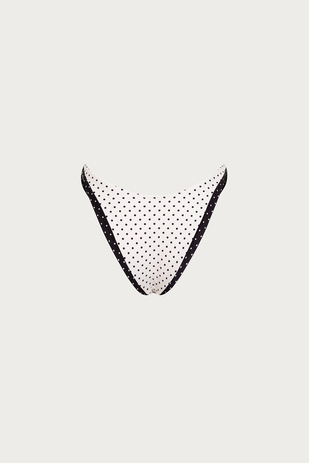 90s Bottom (Cream Black Polka Dot/Black)