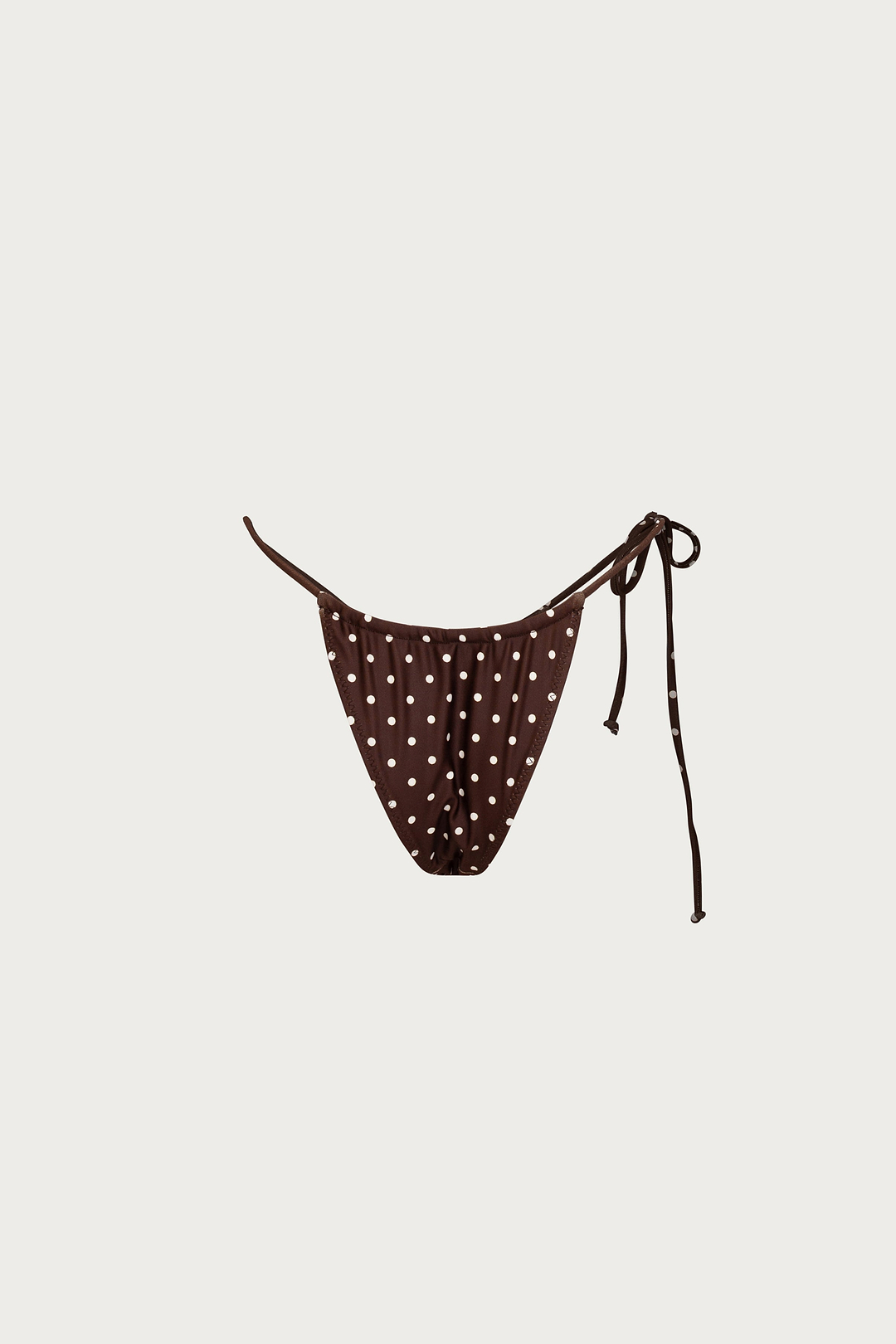 String Bottom (Brown Cream Polka Dot)