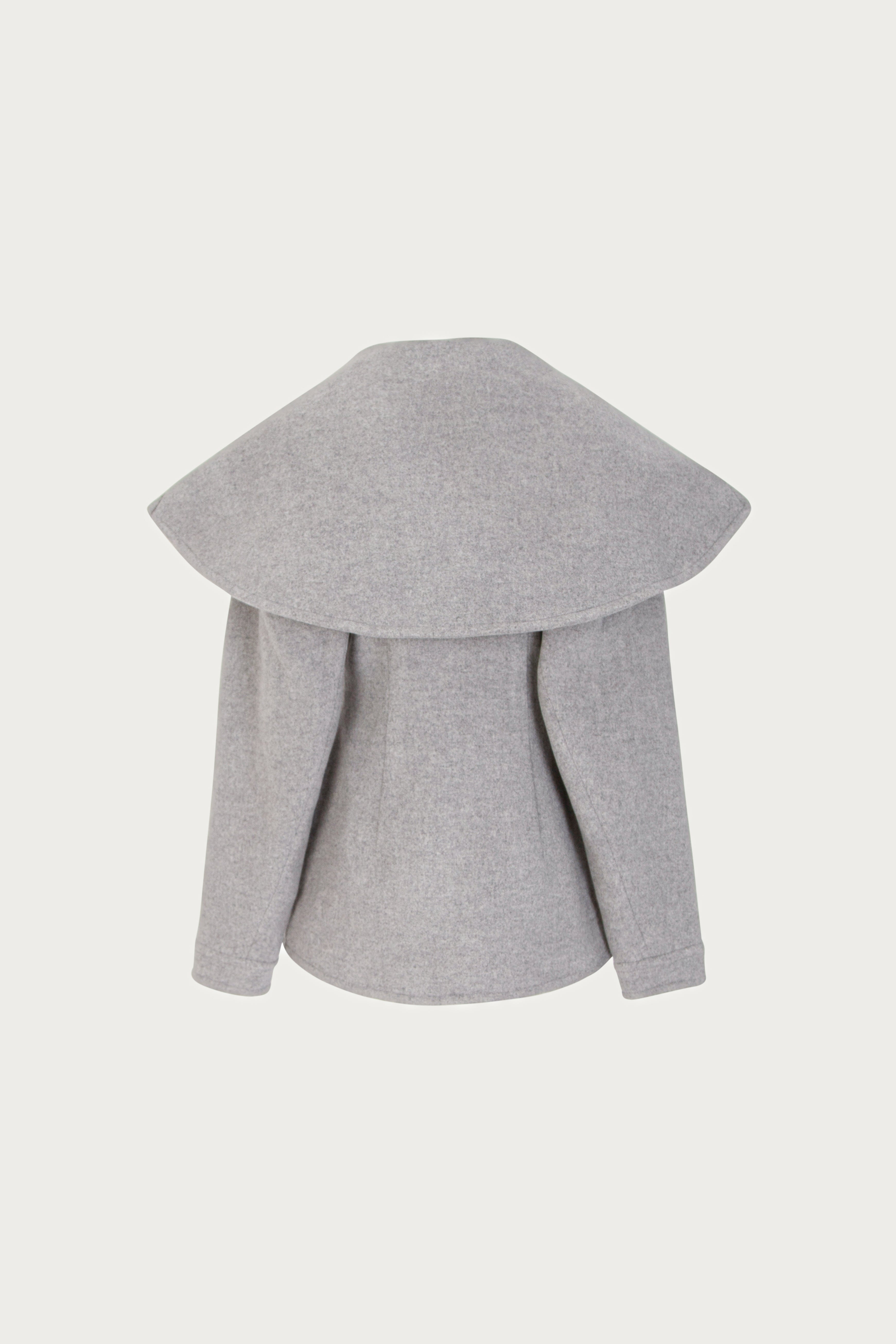 SAME | Short Wool Coat | Gray | Women's Outerwear