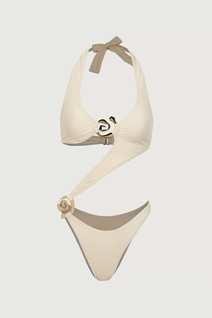 Spiral Halter One Piece