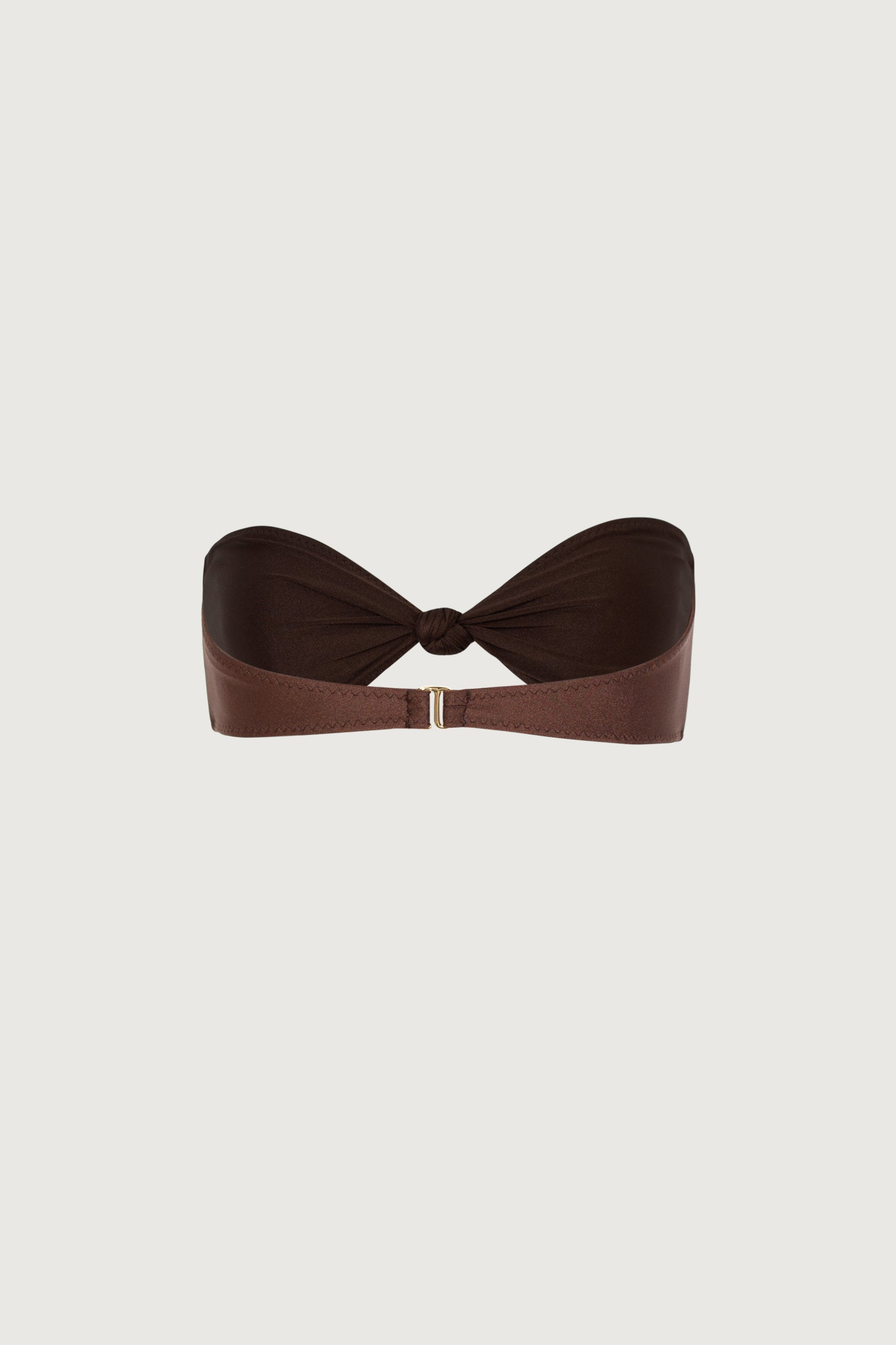 SAME Knotted Bandeau Top | Chocolate Brown