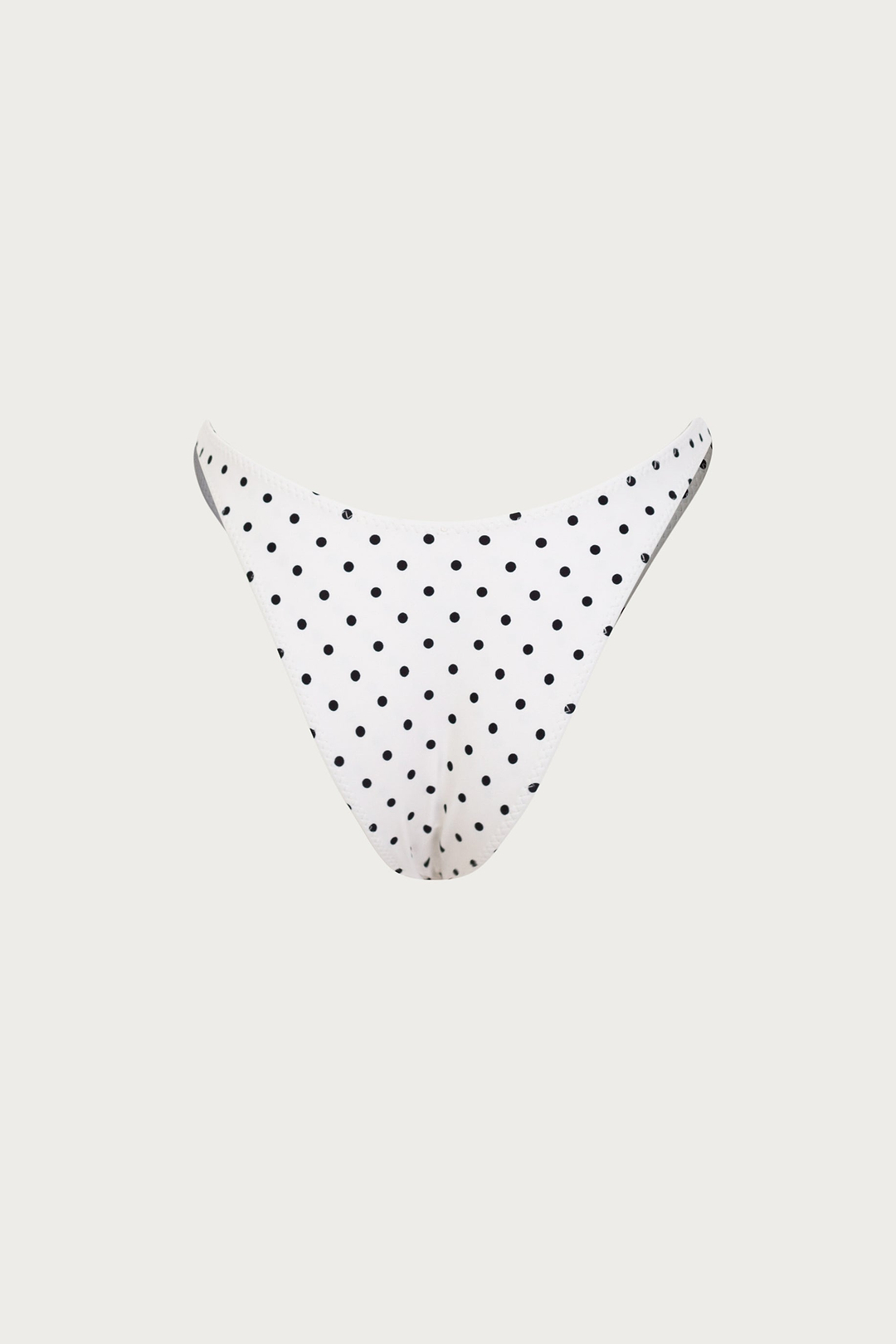 90s Bottom (Cream Black Polka Dot)