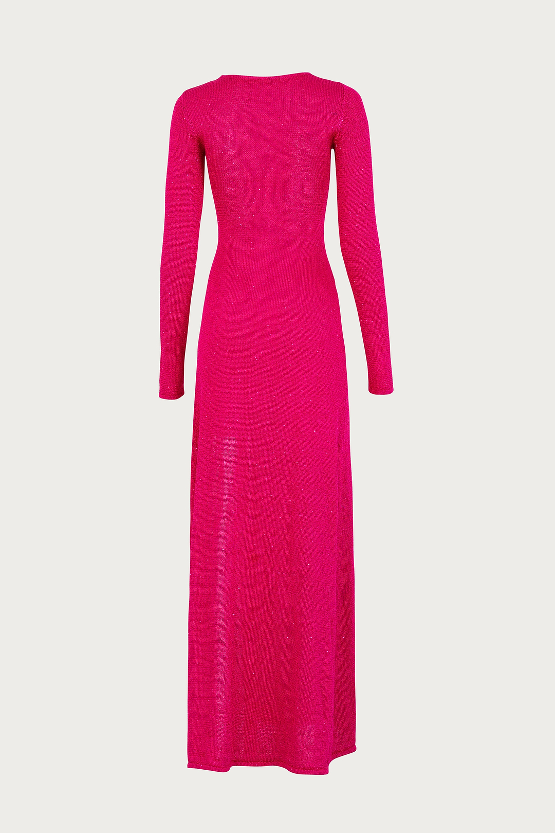 SAME Long Sleeve Twist Dress | Hot Pink Sequin | Women's Knit Dress S / Hot Pink Sequin SAME Long Sleeve Twist Dress | Hot Pink Sequin | Women's Knit Dress S / Hot Pink Sequin
