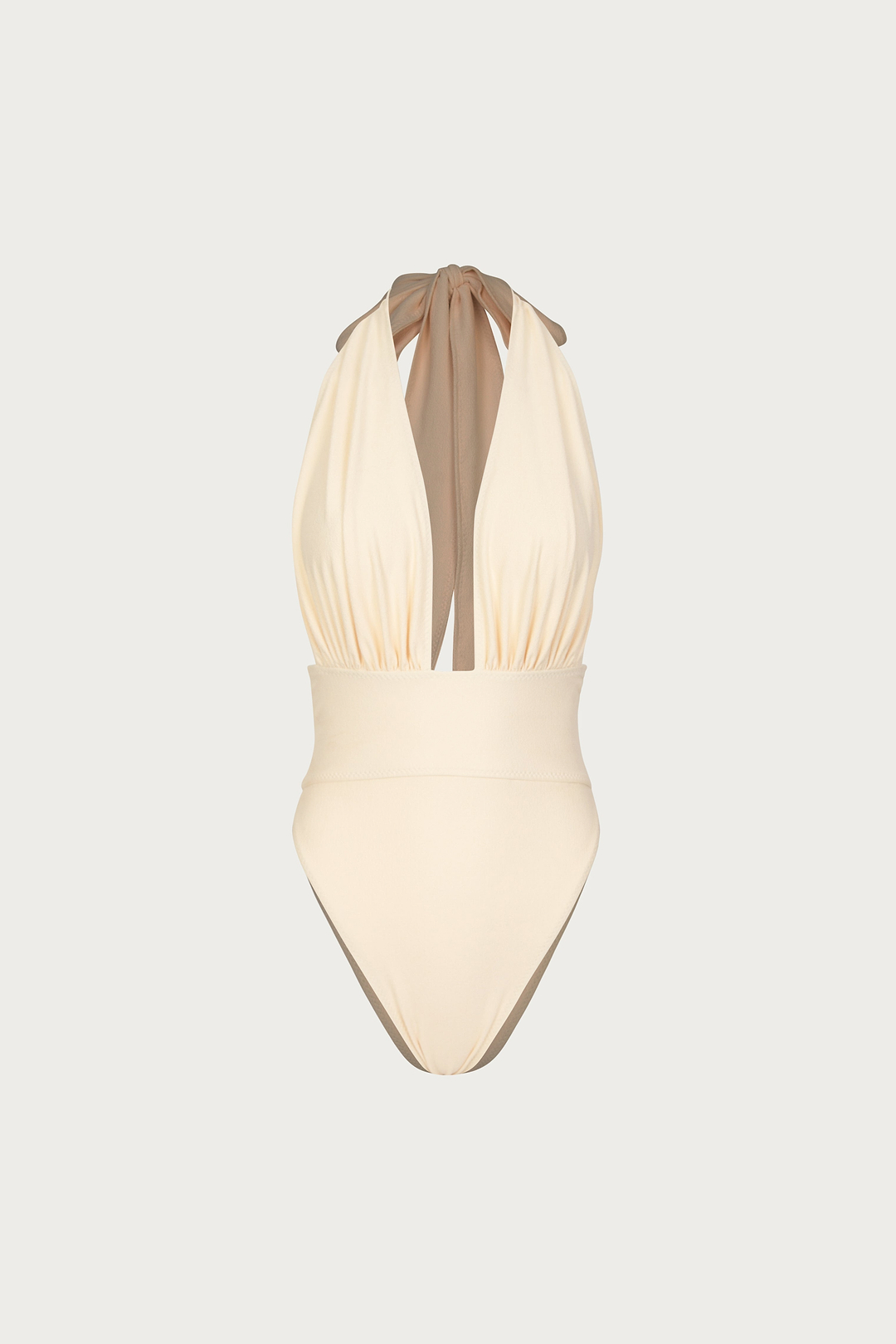 V One Piece (Faux Suede Cream)