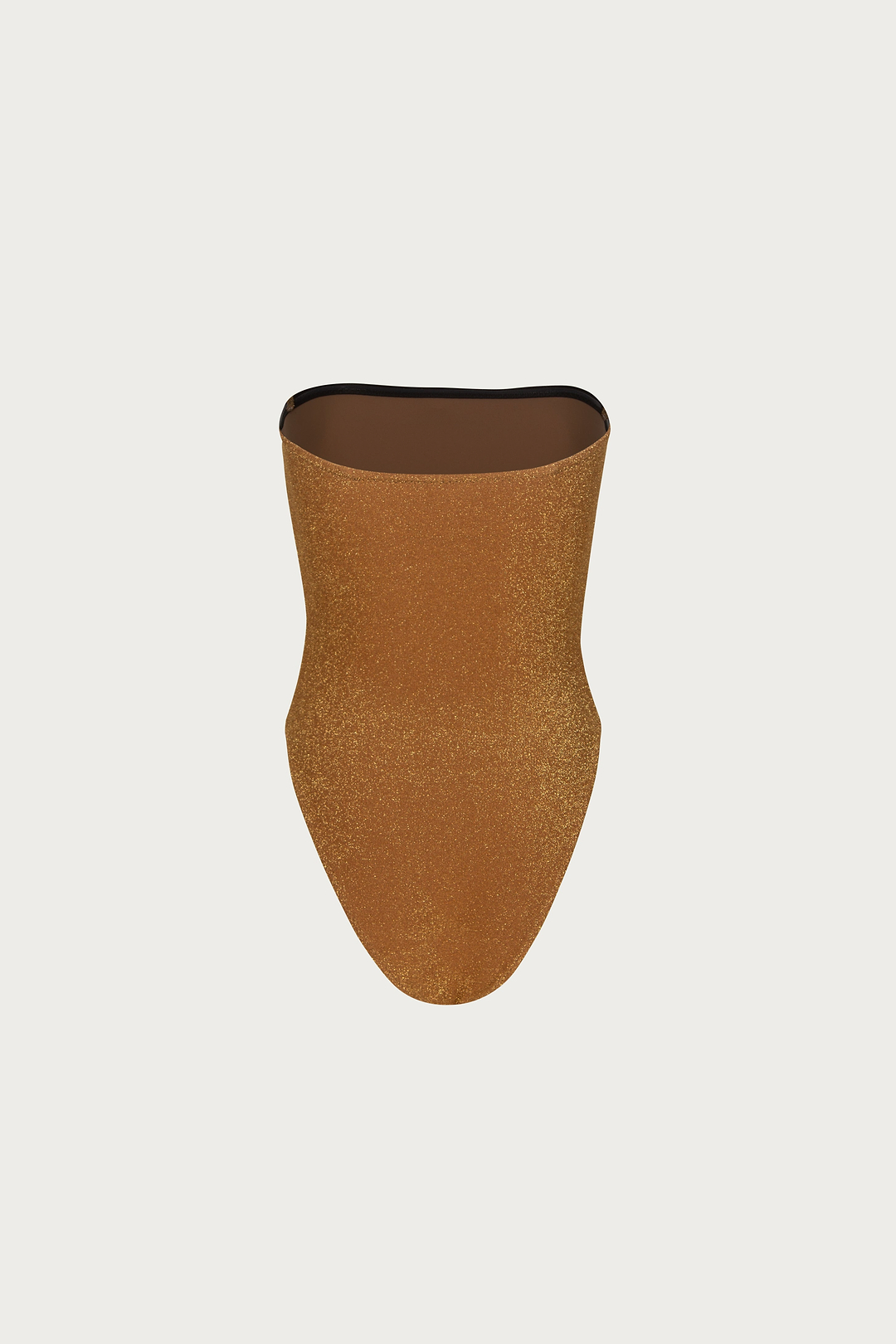 Strapless One Piece (Mocha Shimmer Lurex)