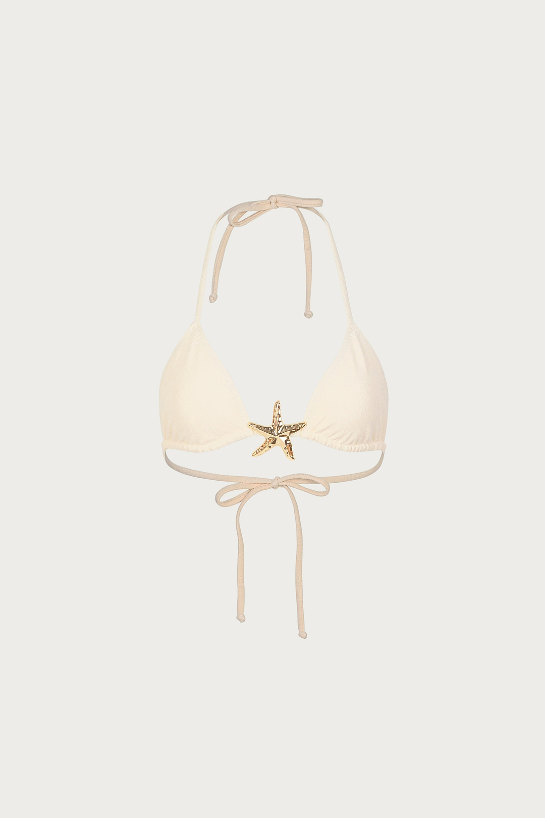 Starfish Triangle Top (Faux Suede Cream)