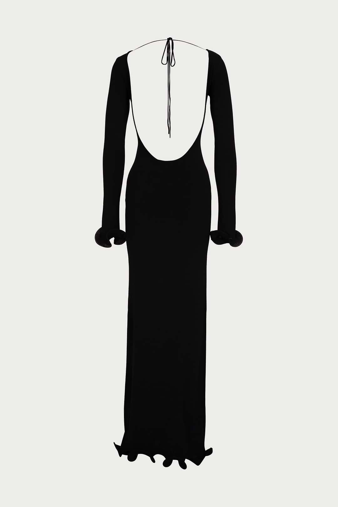 SAME Ruffle Hem Maxi Dress | Black | Women's Maxi Dress M / Black SAME Ruffle Hem Maxi Dress | Black | Women's Maxi Dress M / Black