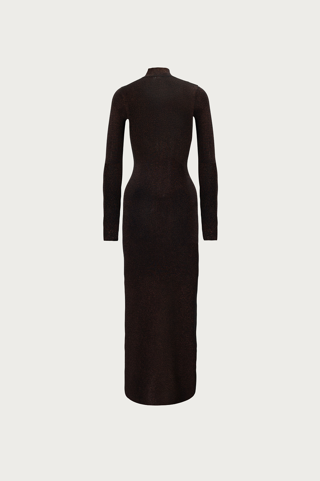 Shimmer Mockneck Dress (Black)