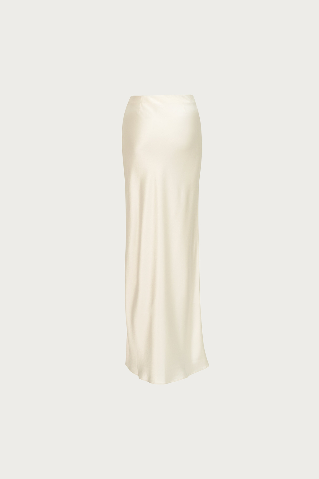 Satin Maxi Skirt (Cream)