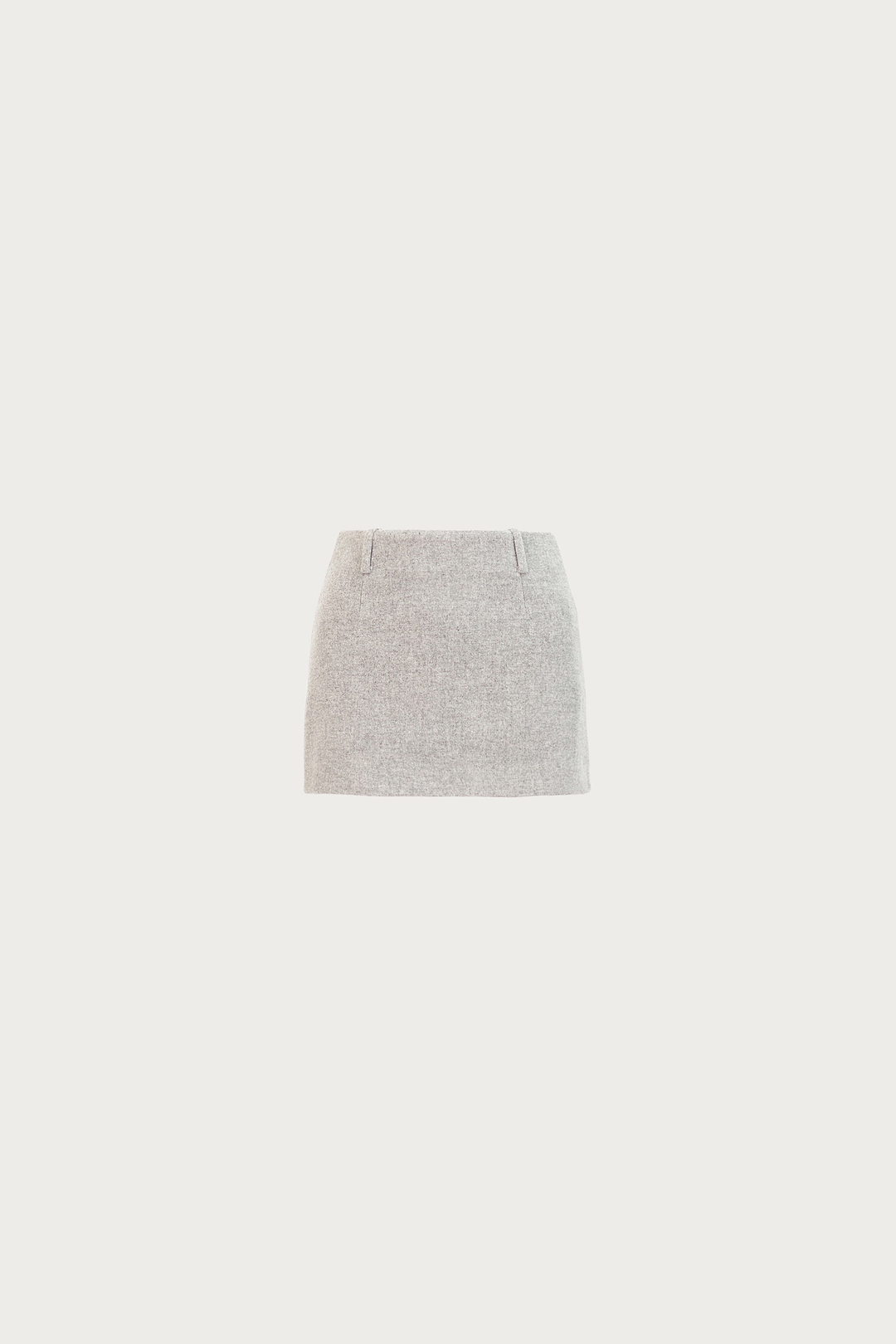 Wool Mini Skirt (Gray)