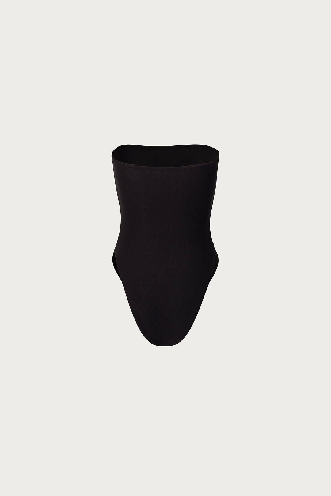 Strapless One Piece (Faux Suede Black)