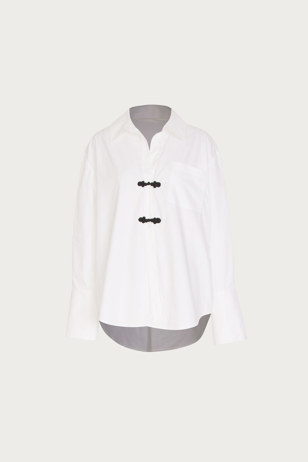 Oversized Poplin Shirt (White)