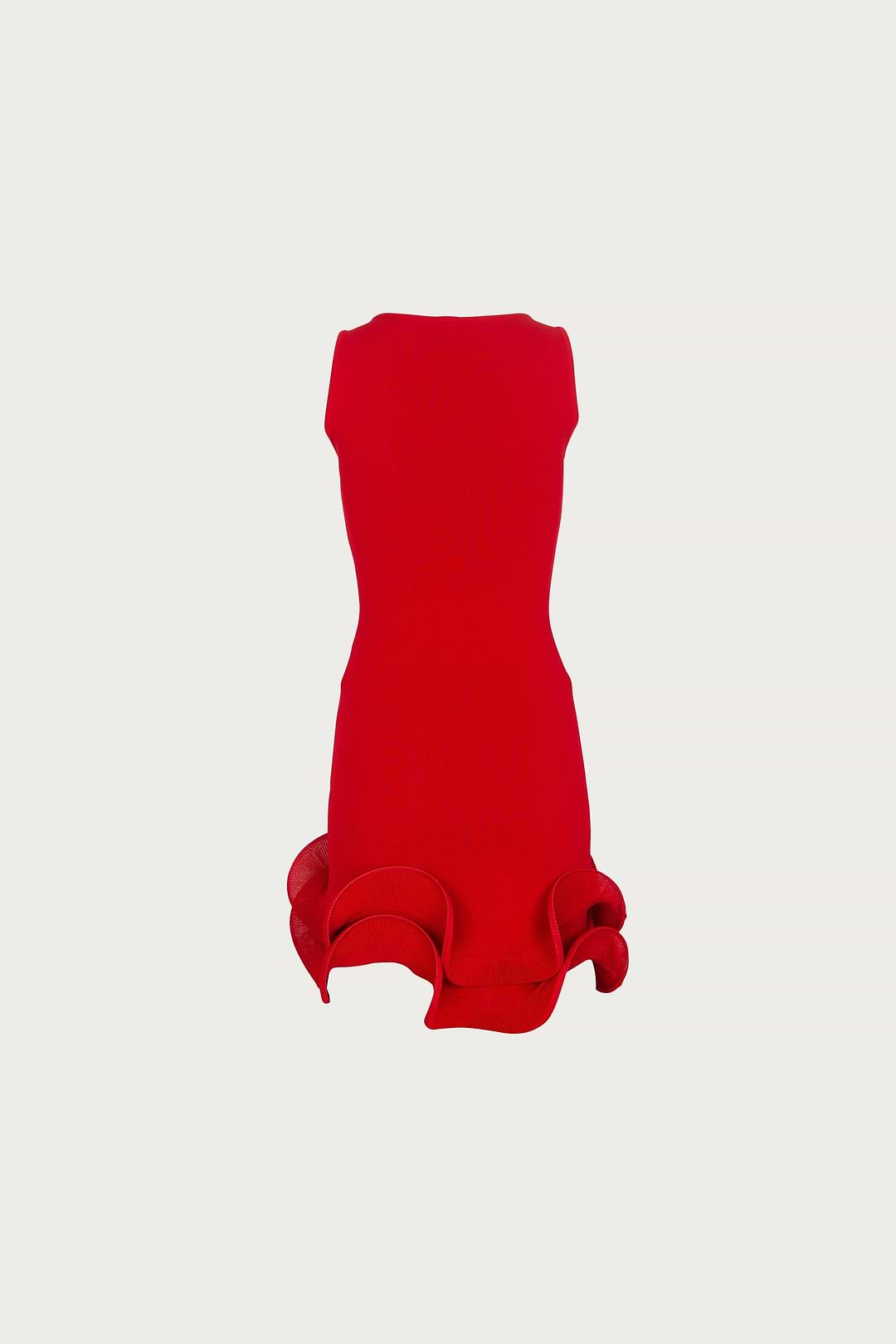 Same Ruffle Hem Red Mini SAME Double Ruffle Hem Mini Dress | Red | Women's Dress