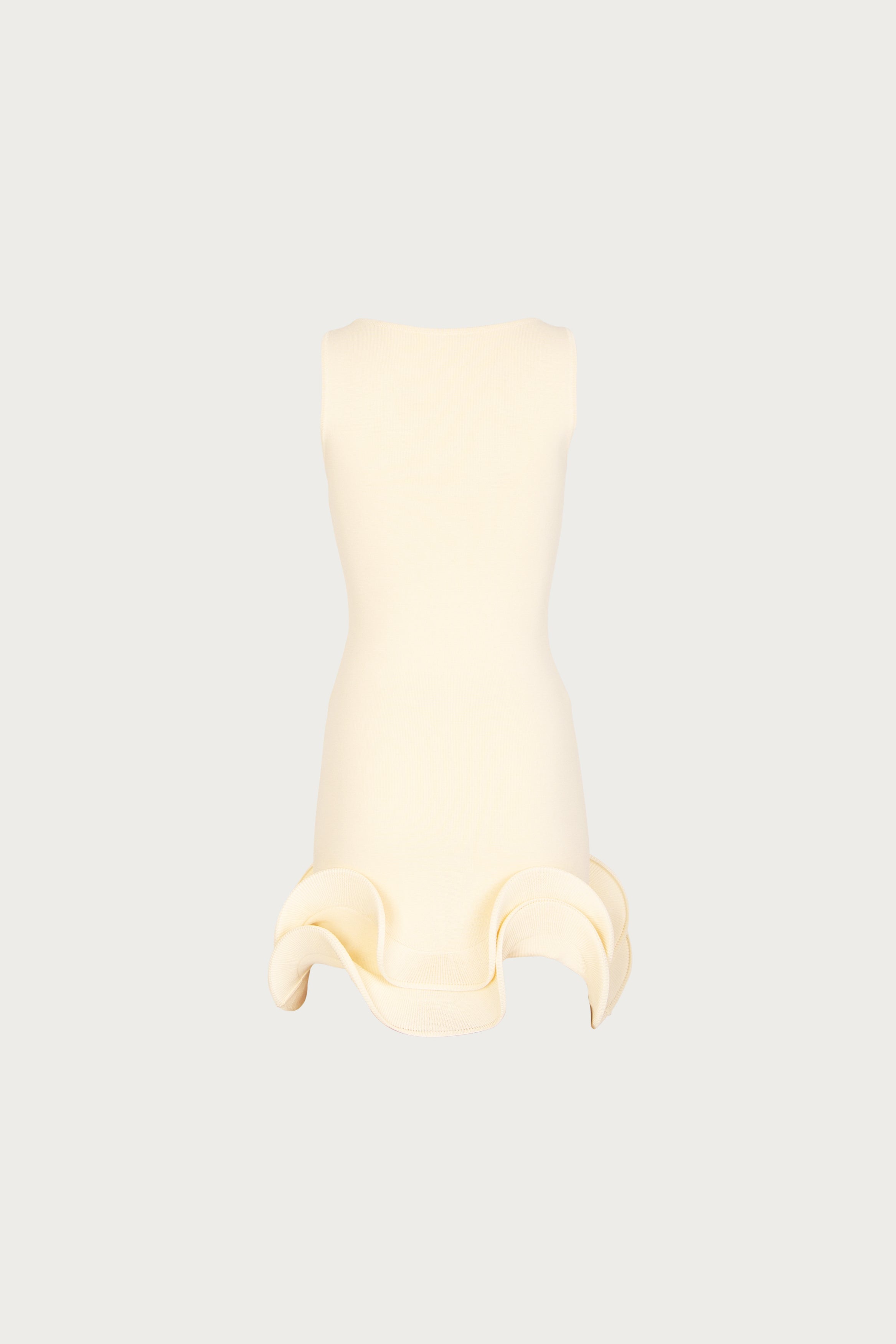 SAME Double Ruffle Hem Mini Dress | Cream | Women's Dress