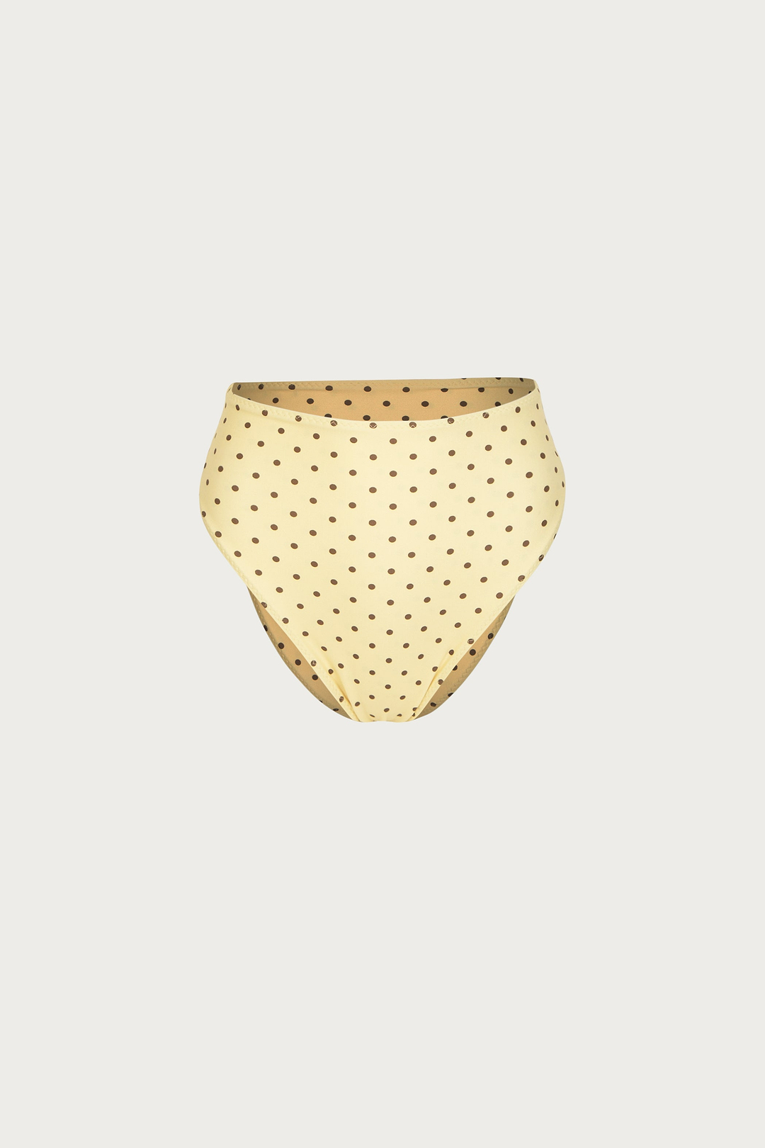 High Rise Bottom (Yellow Brown Polka Dot)