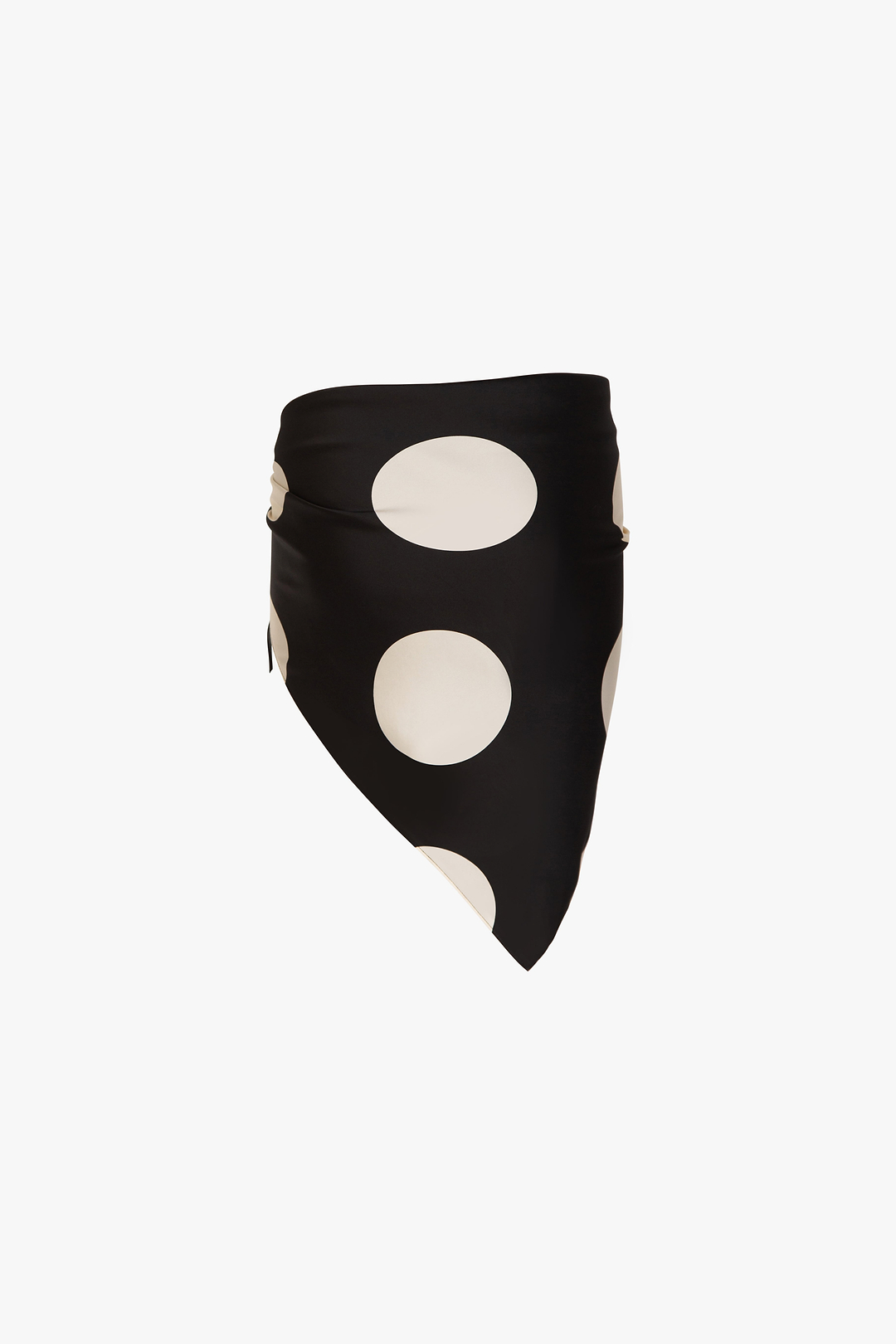 Silk Scarf (Black Polka Dot)