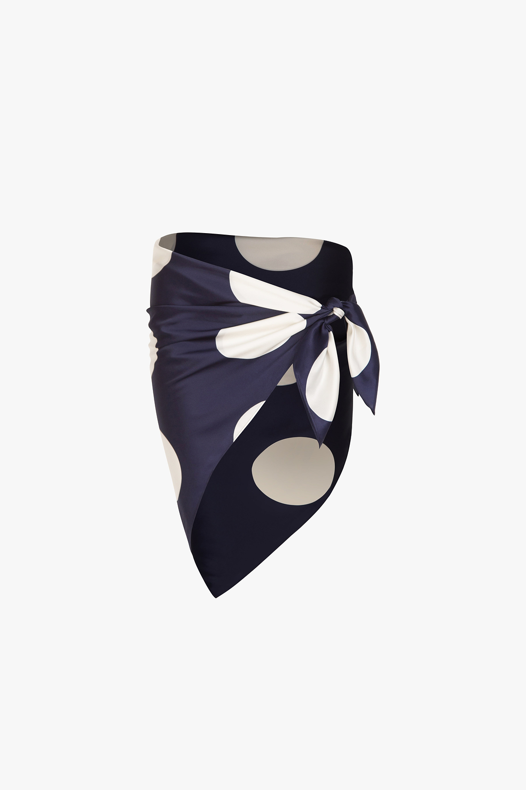 Silk Scarf (Navy Polka Dot)
