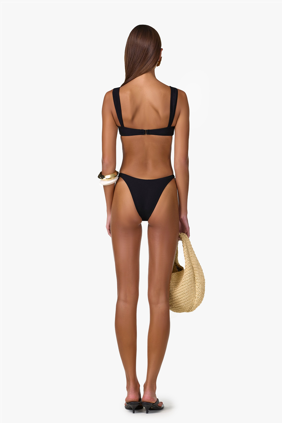 Hammer Pearl Top (Faux Suede Black)