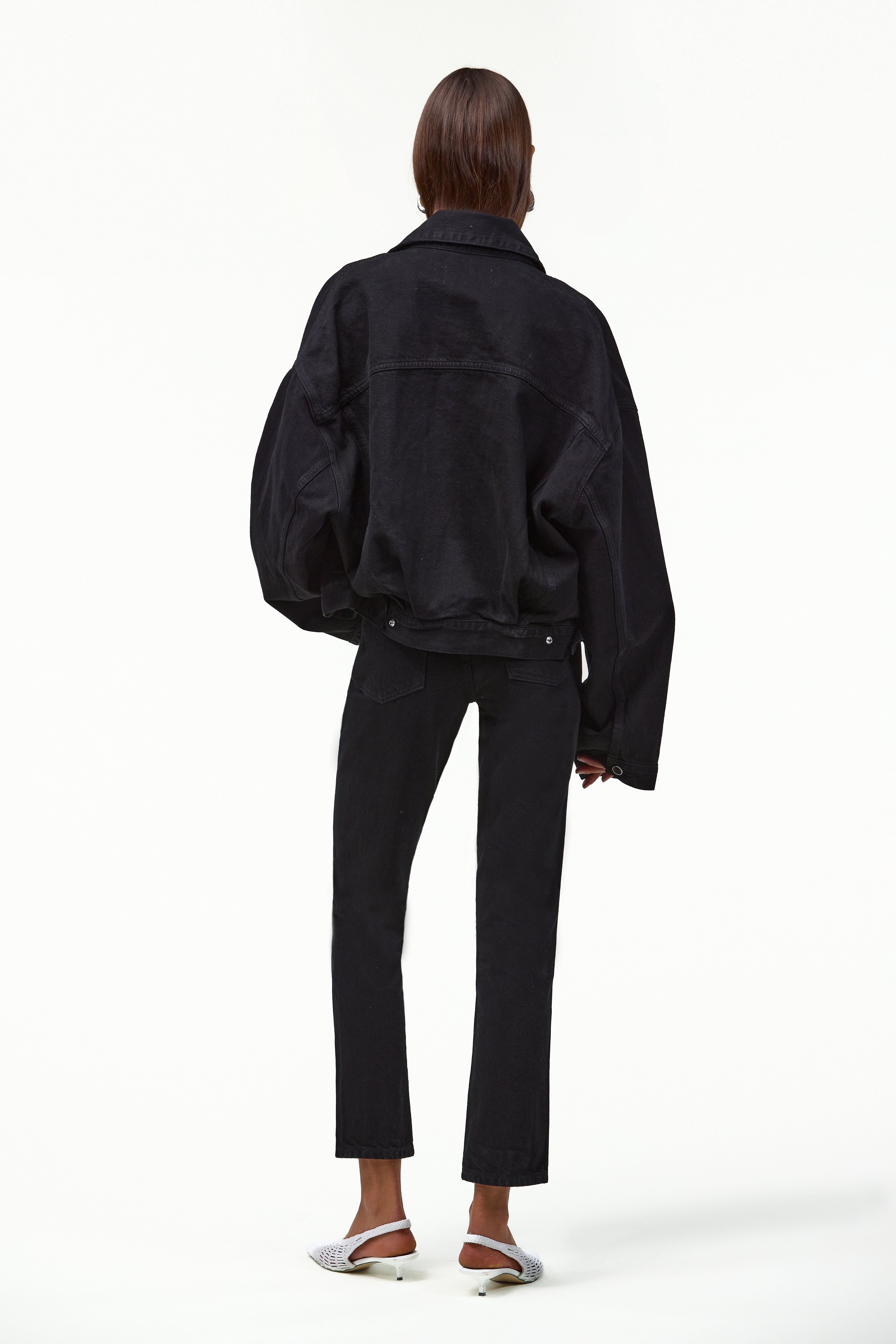 SAME The Perfect Denim Jacket | Black | Oversized