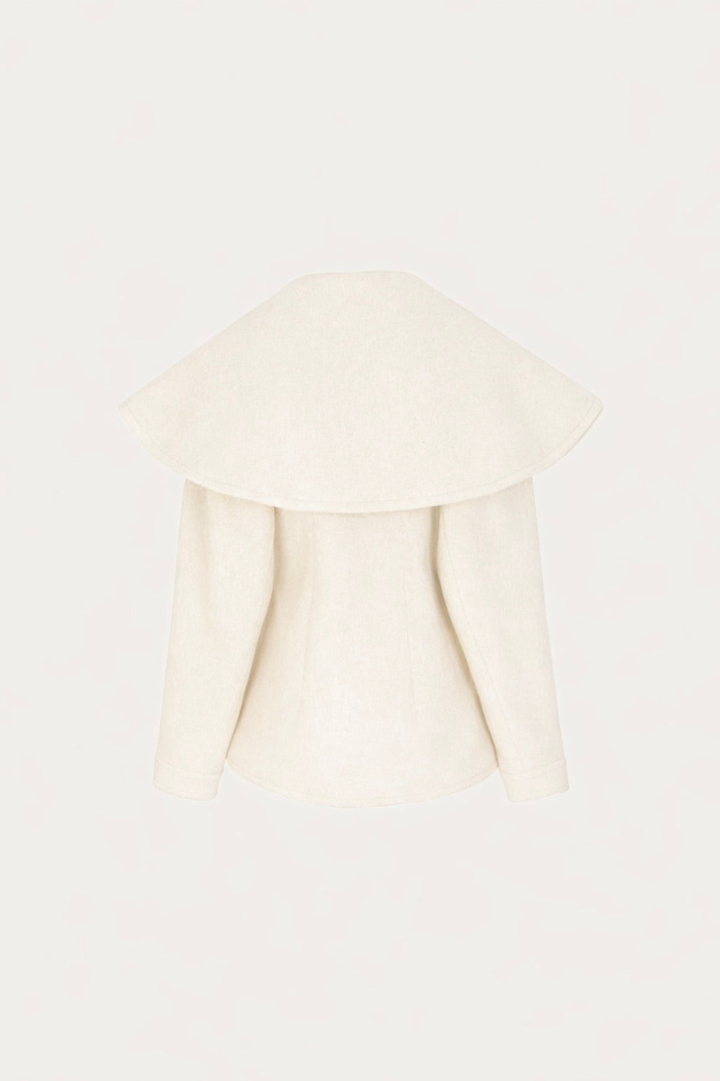 Short Wool Coat (Cream)