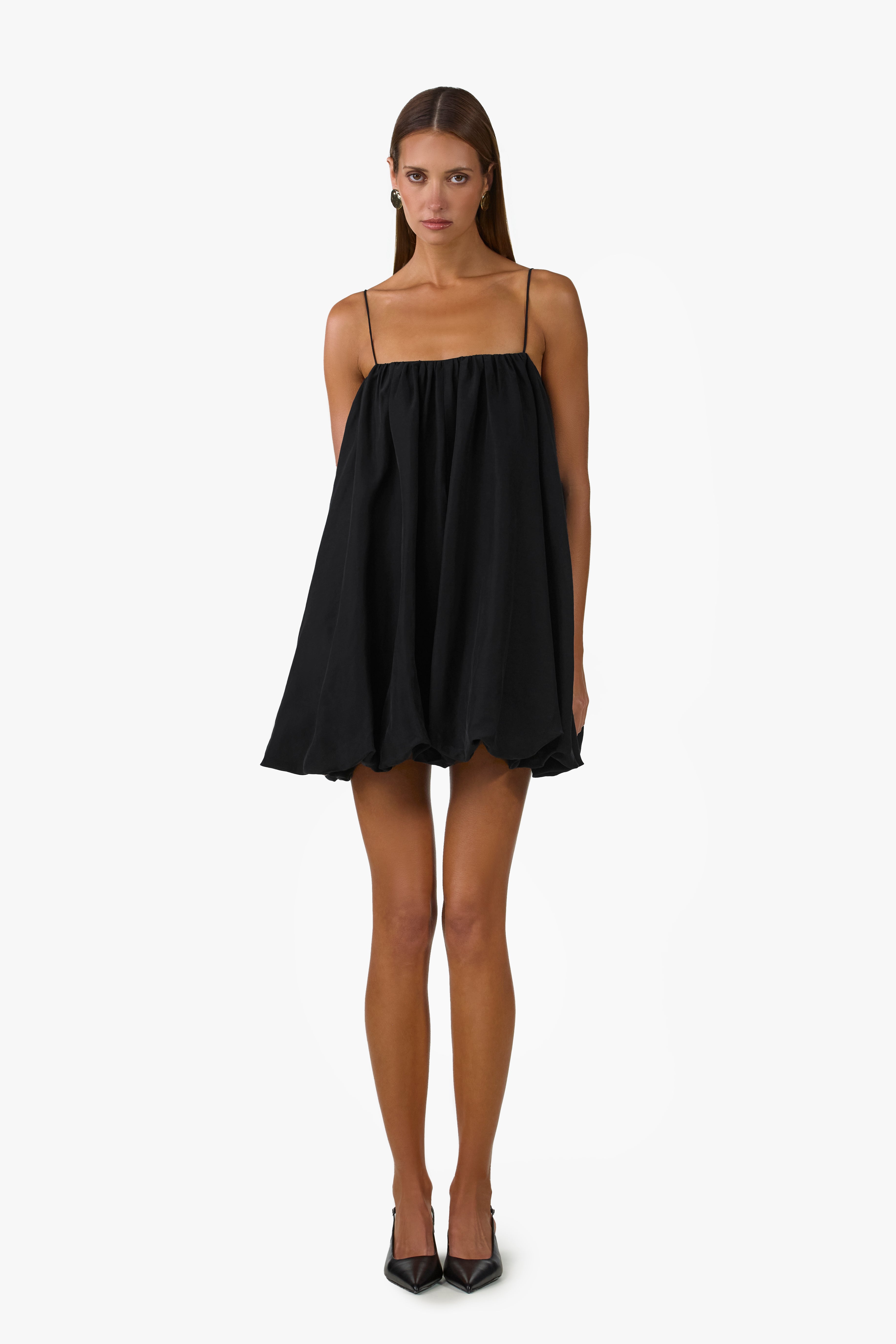 Bubble Mini Dress (Black)