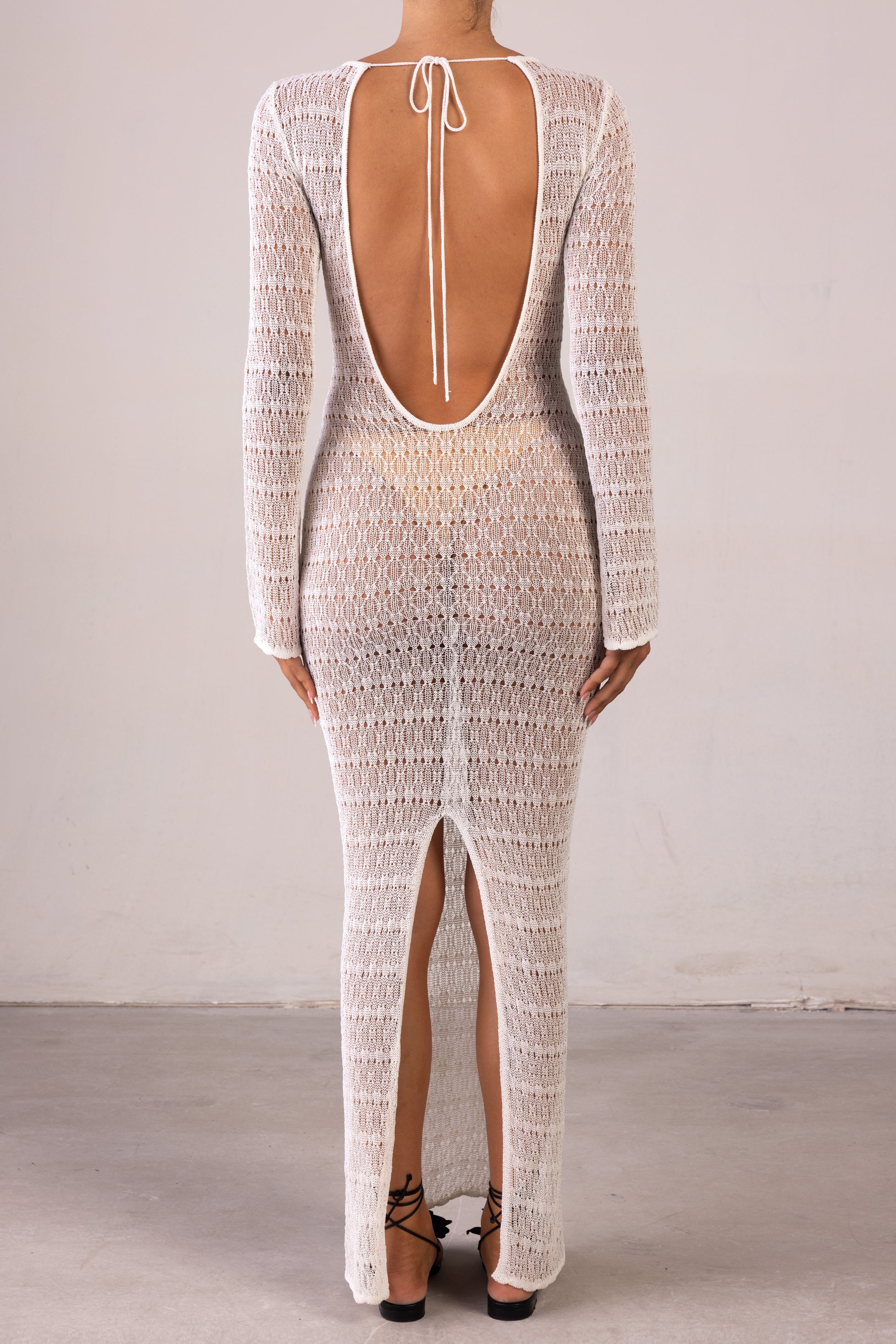 SAME Keyhole Crochet Dress| Cream | Women's Dress