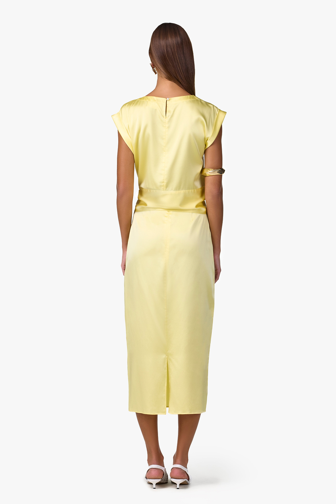 Silk Tie Top (Butter Yellow)