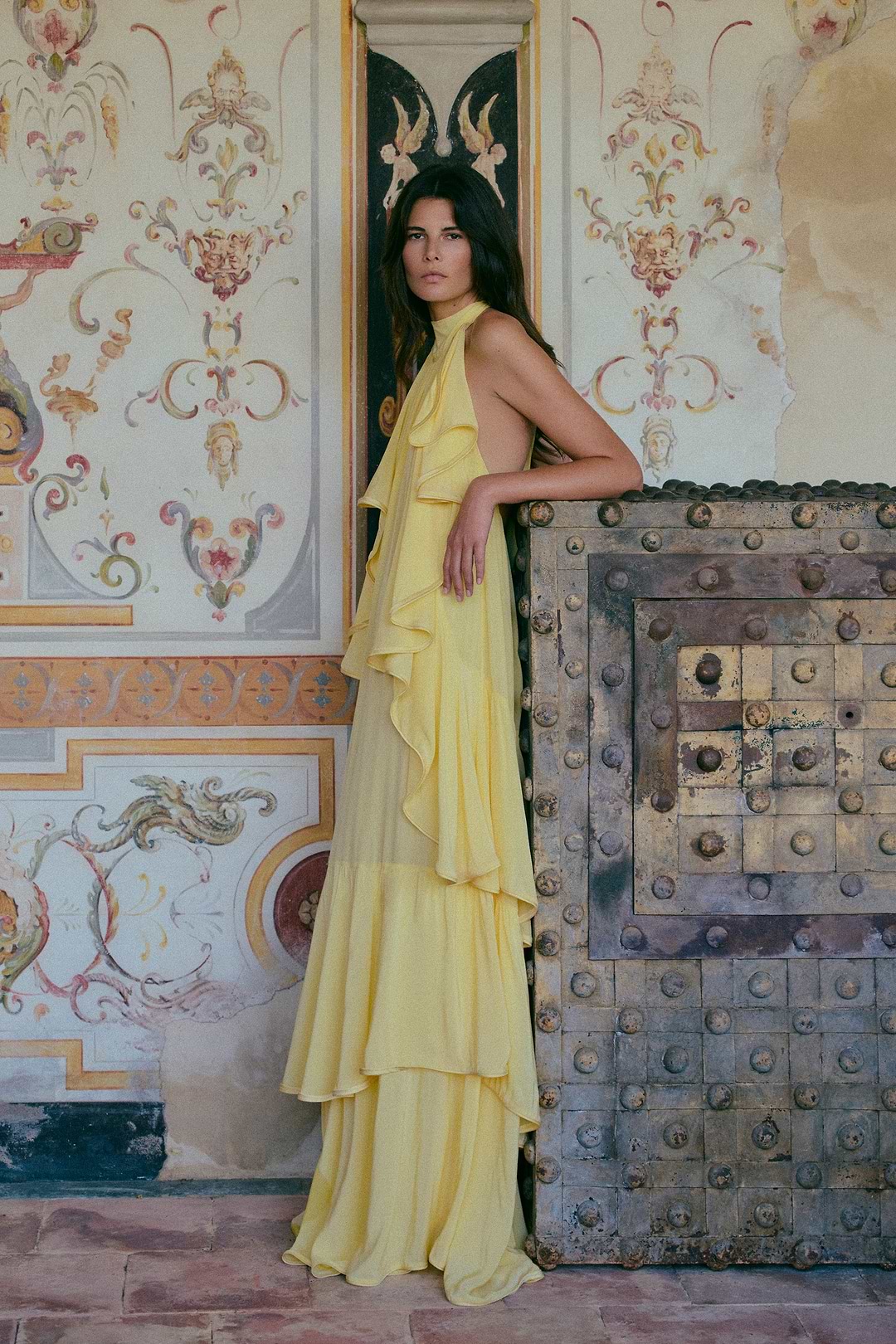 SAME Layered Chiffon Gown | Butter Yellow | Women's Maxi Dress M / Butter Yellow SAME Layered Chiffon Gown | Butter Yellow | Women's Maxi Dress M / Butter Yellow