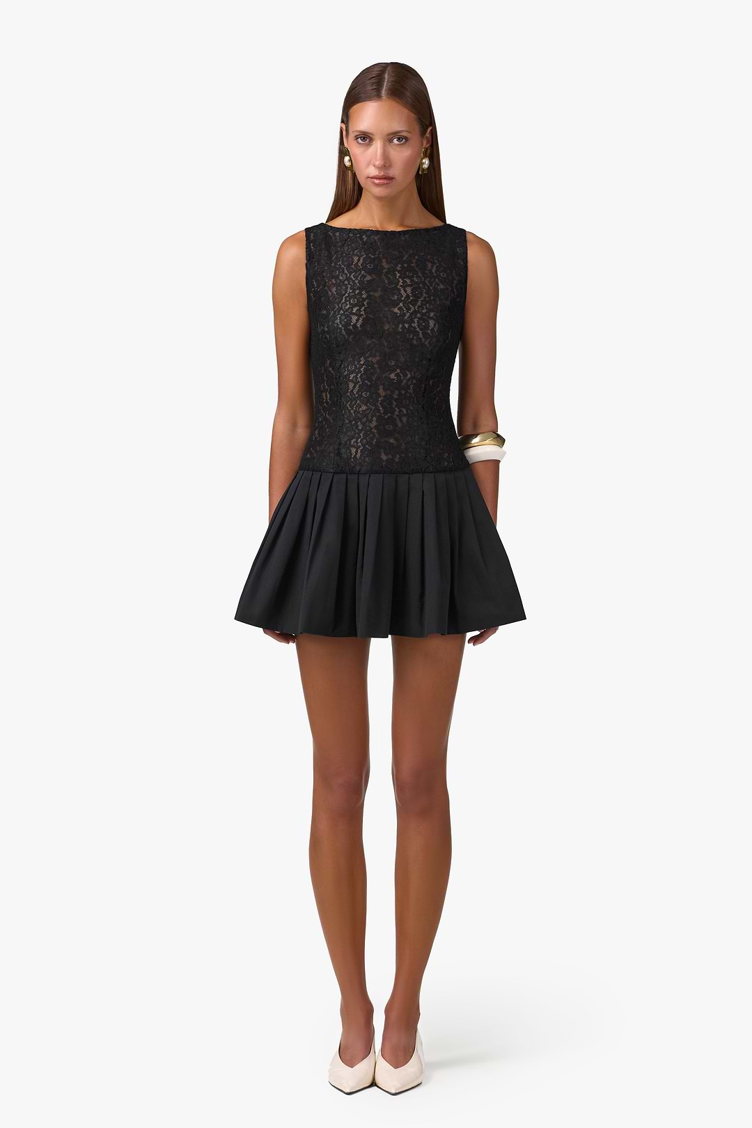 SAME Lace Poplin Mini Dress | Black | Women's Dress M / Black SAME Lace Poplin Mini Dress | Black | Women's Dress M / Black