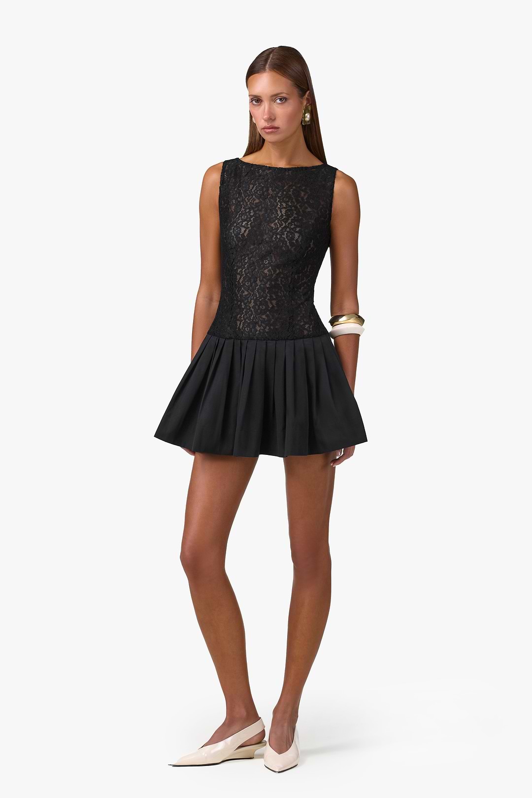 SAME Lace Poplin Mini Dress | Black | Women's Dress M / Black SAME Lace Poplin Mini Dress | Black | Women's Dress M / Black