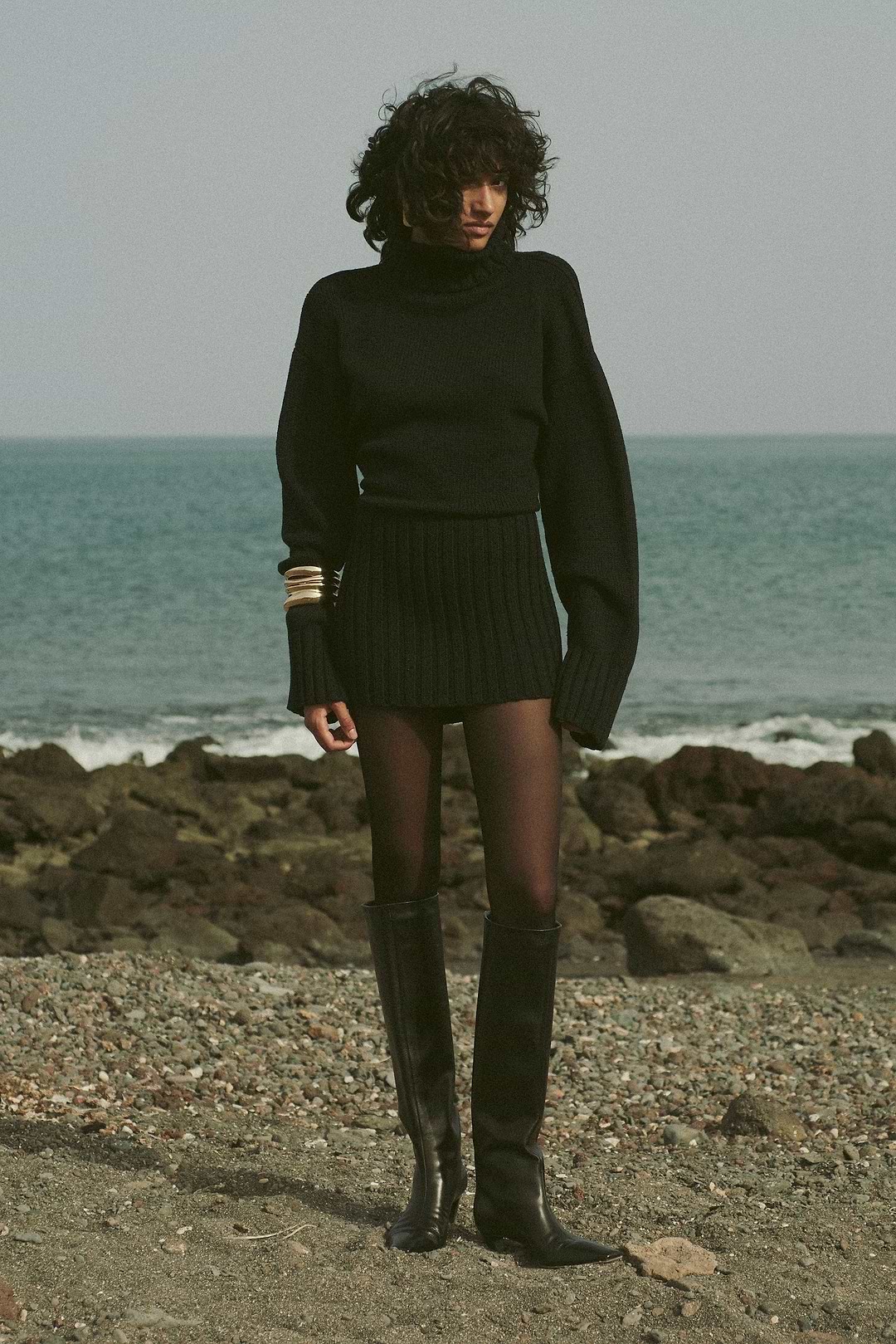 SAME | Knit Mini Dress | Black | Women's Dresses XS / Black SAME | Knit Mini Dress | Black | Women's Dresses XS / Black