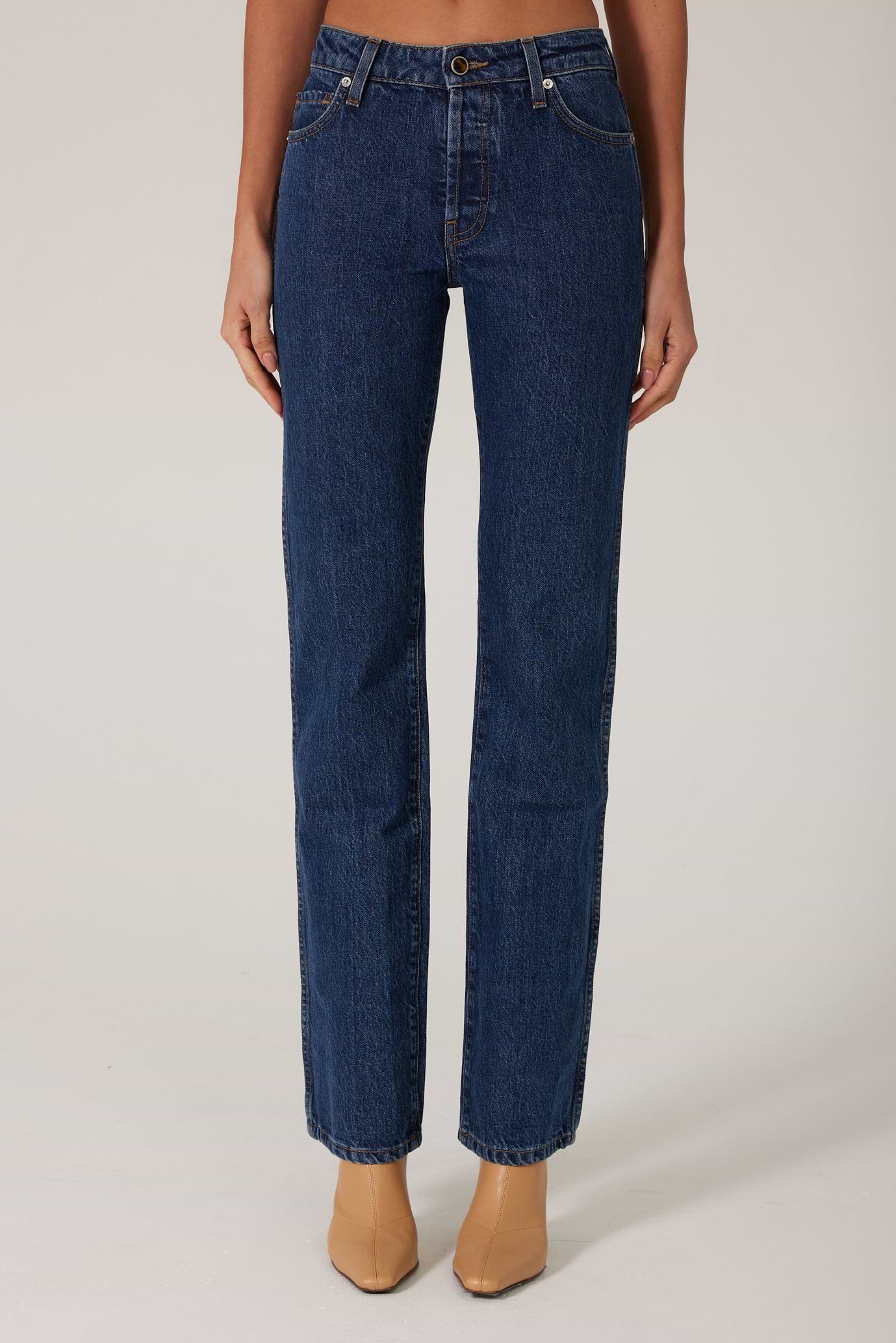 SAME The Perfect Jean | Vintage Dark | Straight Leg Mid Rise