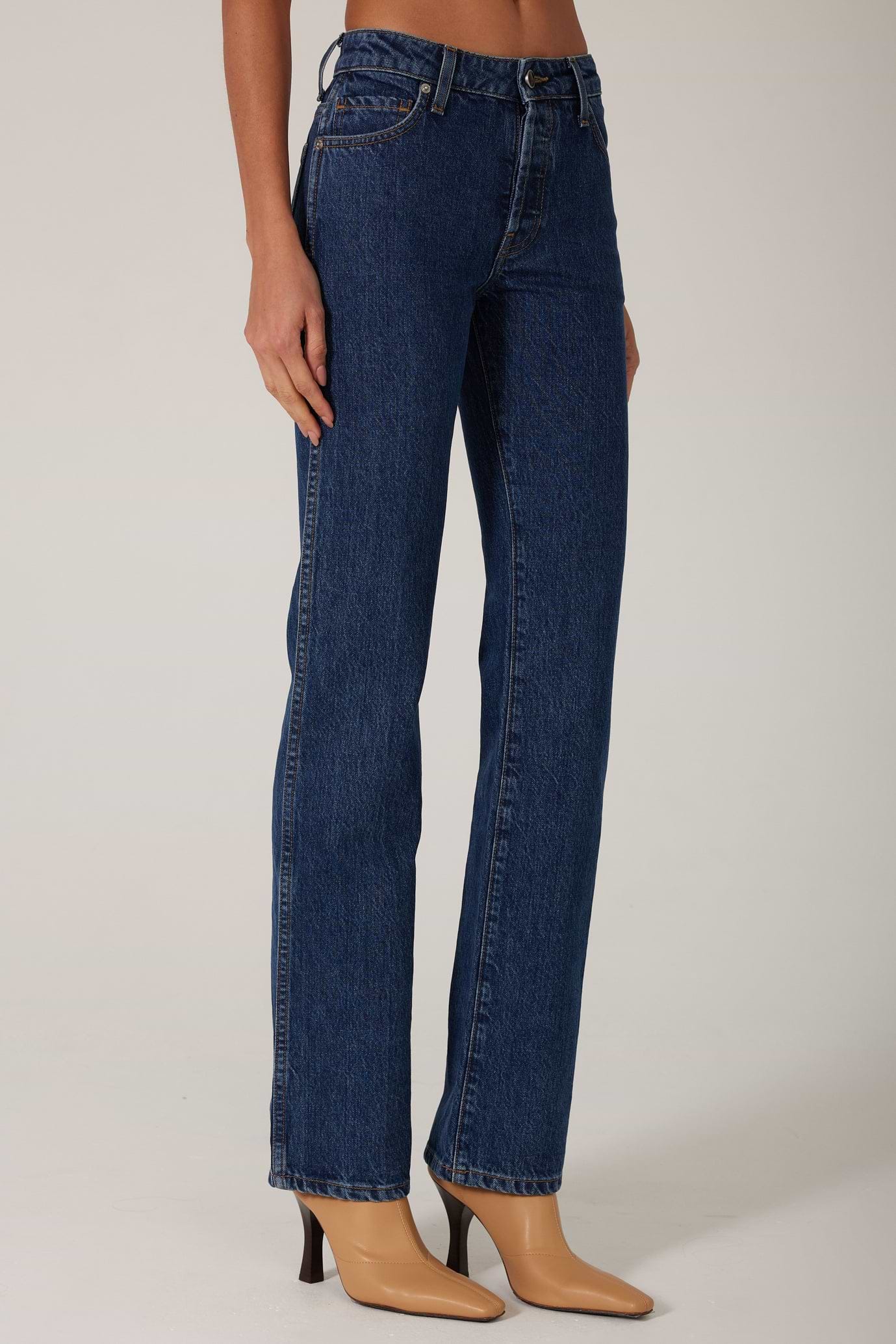 SAME The Perfect Jean | Vintage Dark | Straight Leg Mid Rise