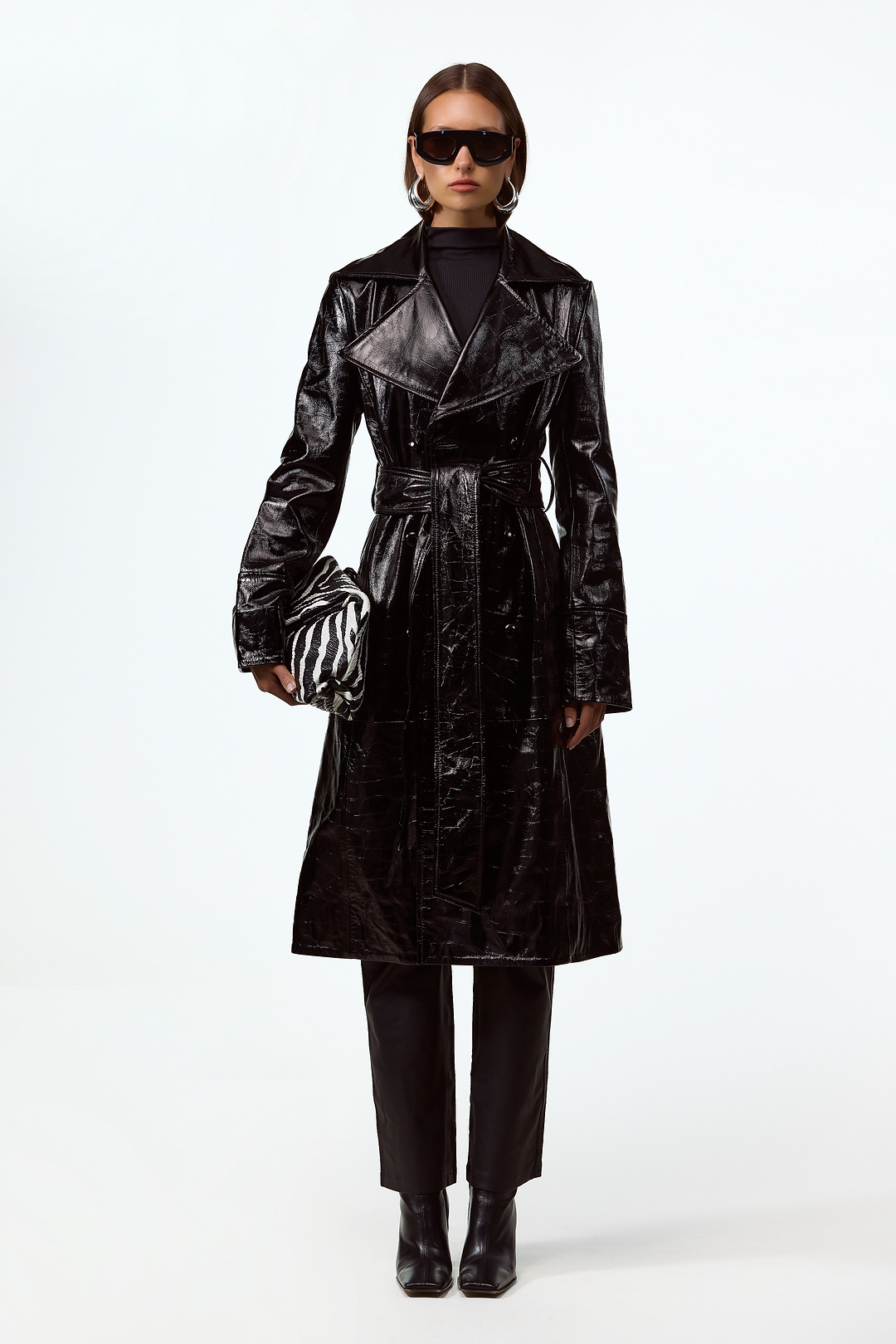 The Leather Trench (Black)