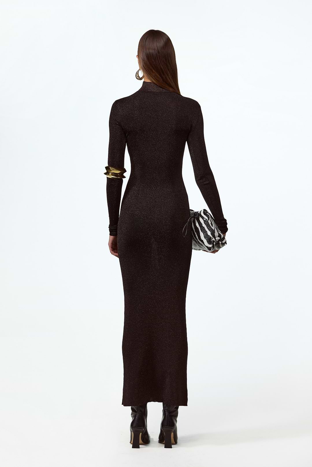 SAME | Shimmer Mockneck Dress | Black | Women's Maxi Dress M / Black SAME | Shimmer Mockneck Dress | Black | Women's Maxi Dress M / Black