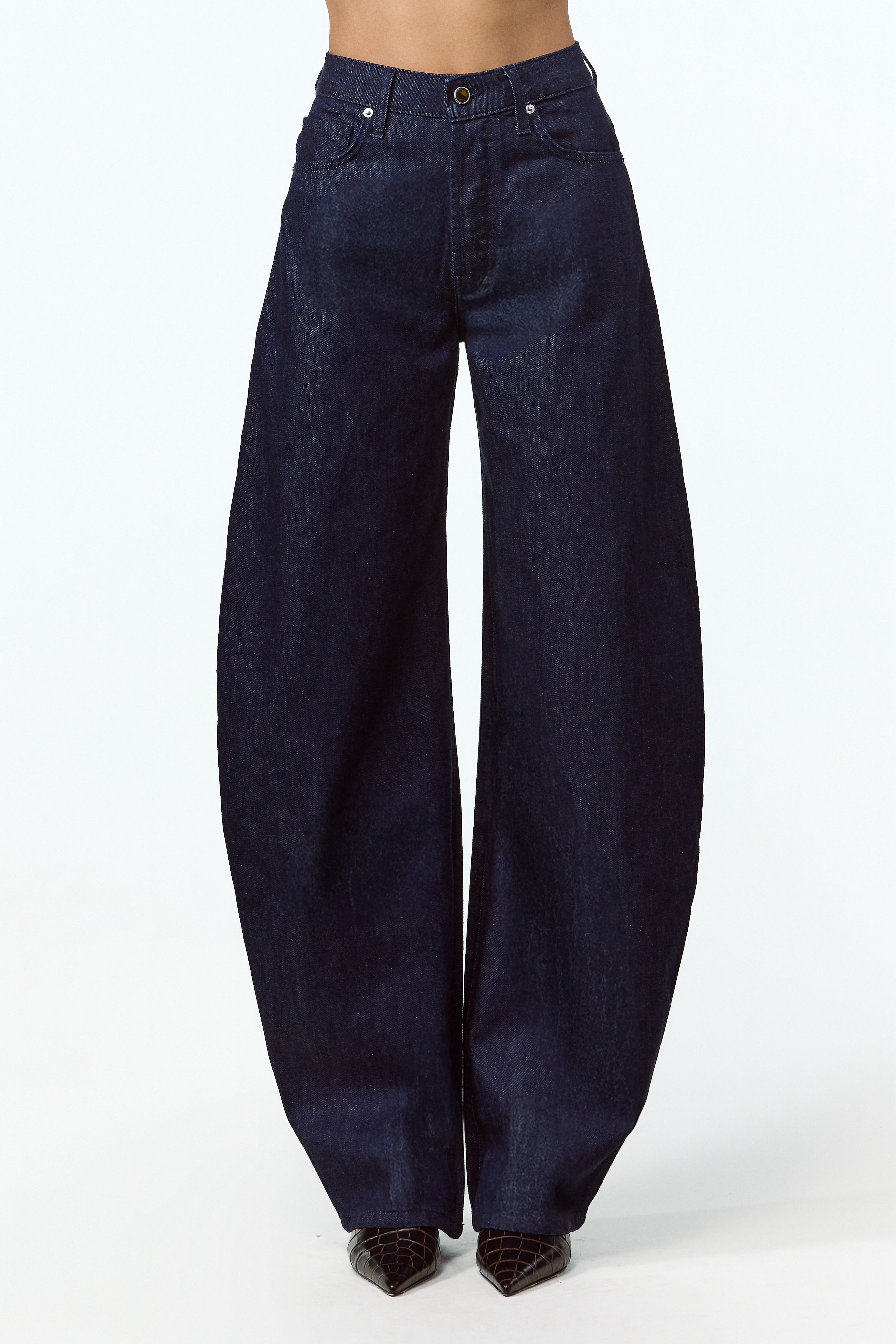 SAME The Barrel Jean | Dark Indigo | High Rise Jean
