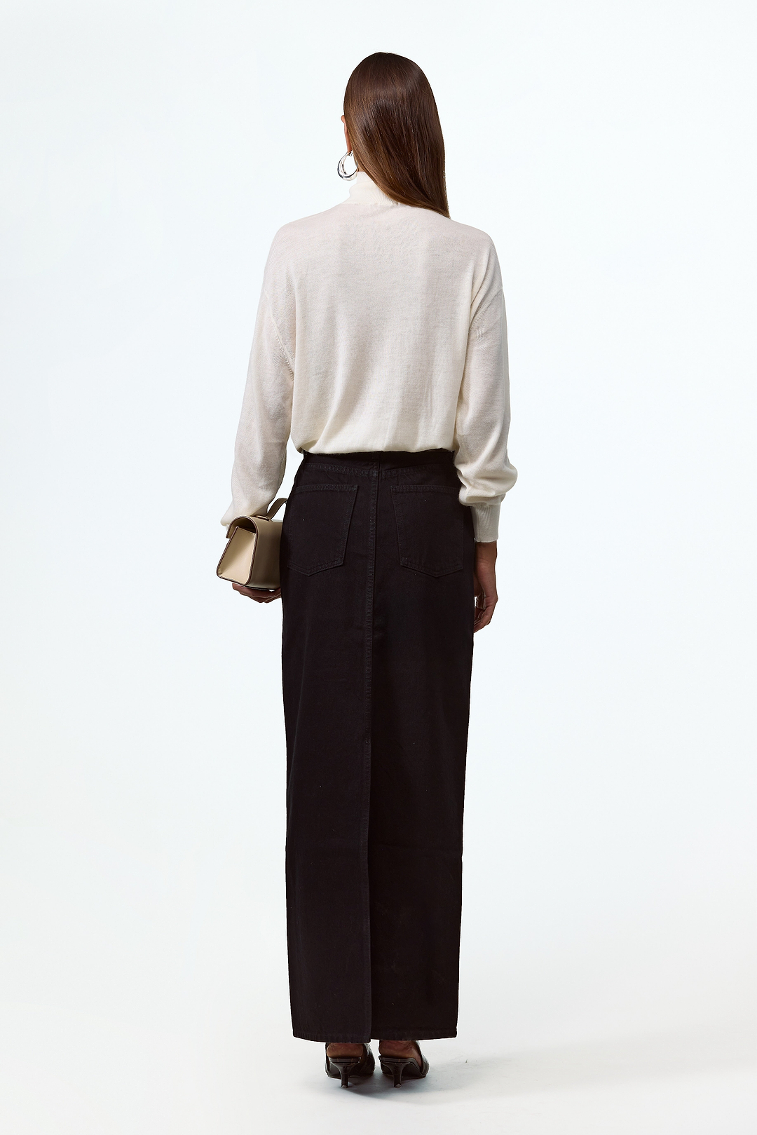 Relaxed Cashmere Turtleneck (Cream)