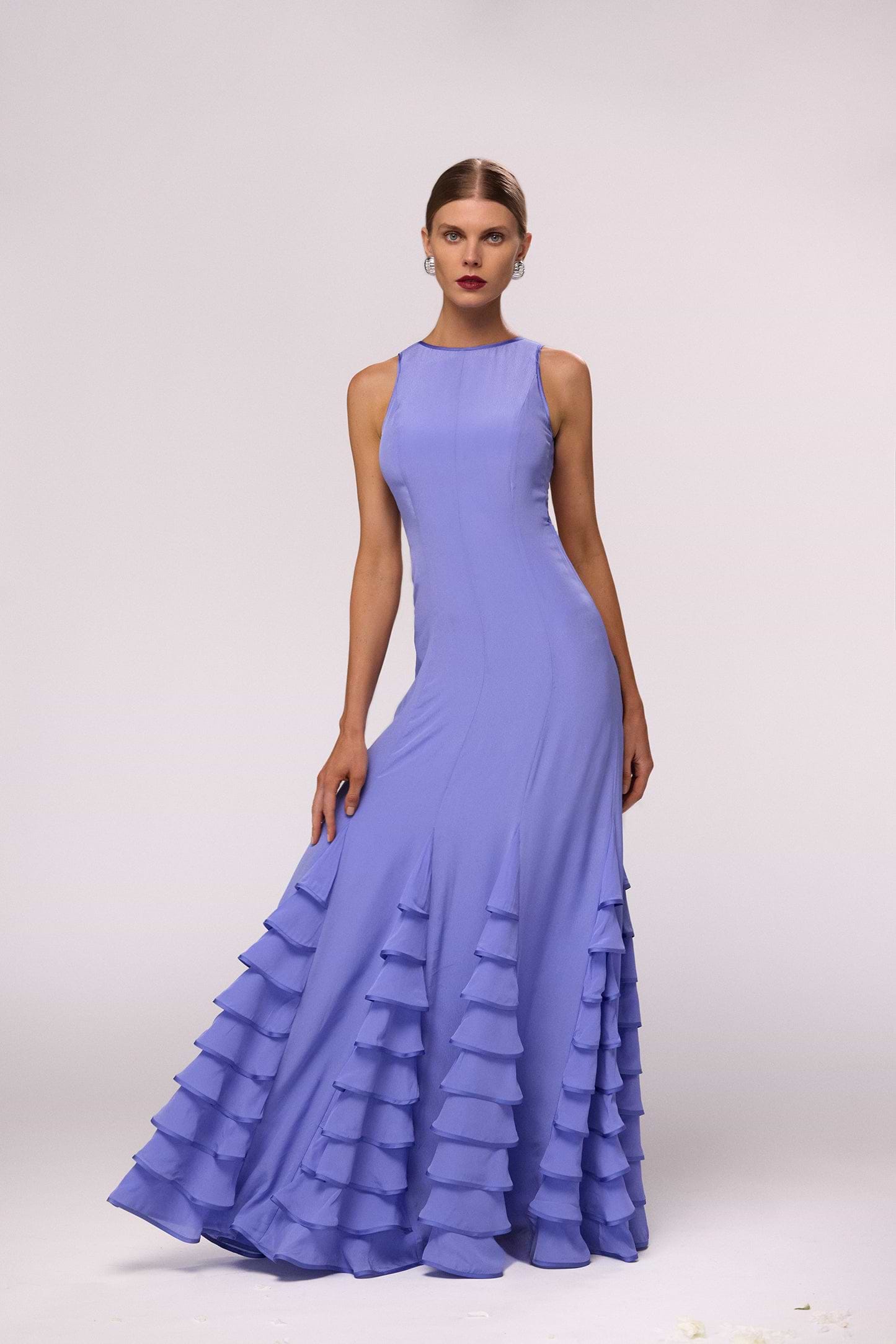 fitted lace wedding dress Washed Periwinkle Purple Terry Knit Dress | Purple Door fitted lace wedding dress Washed Periwinkle Purple Terry Knit Dress | Purple Door