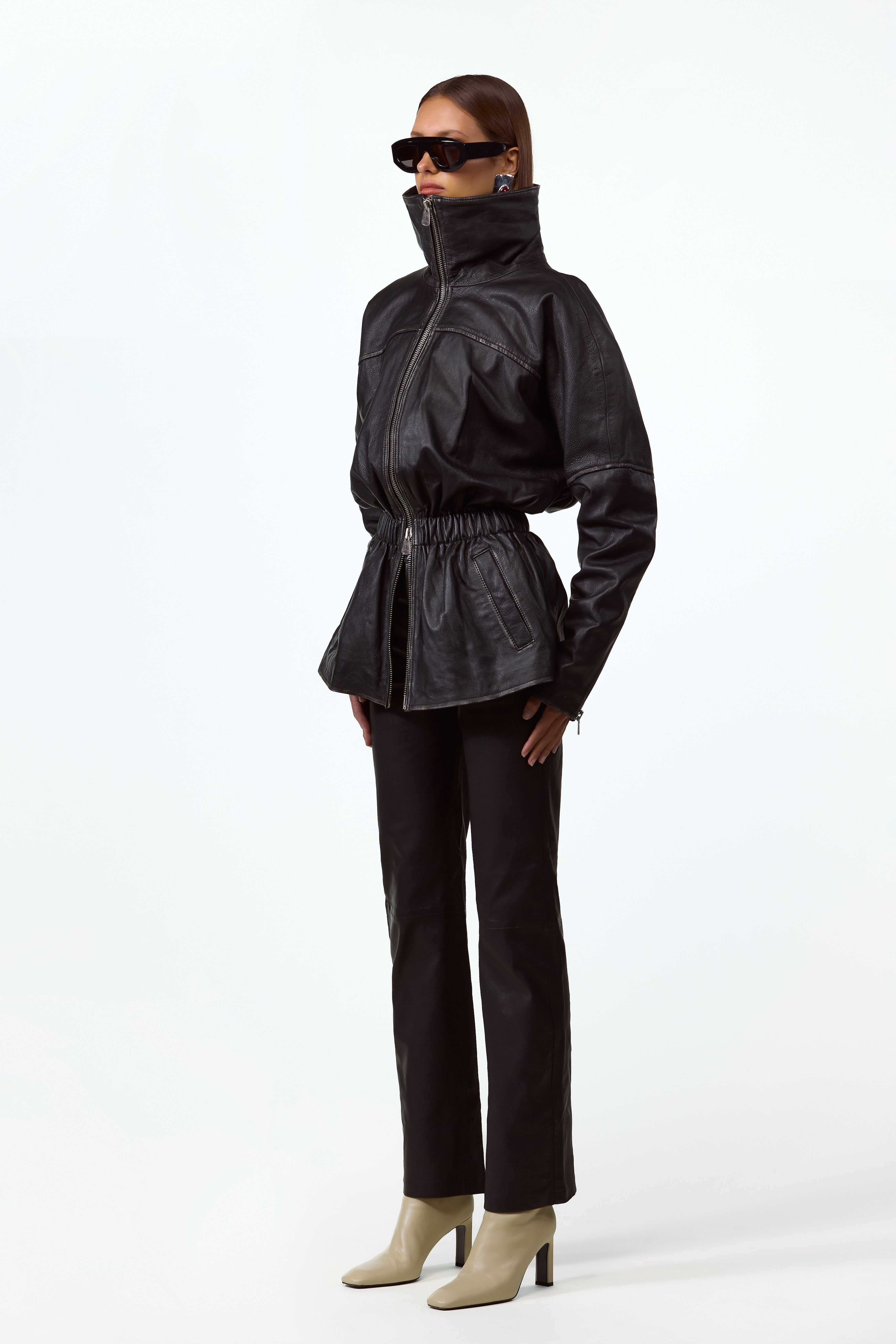 SAME | THE LEATHER PARKA | Black | Women's Outerwear