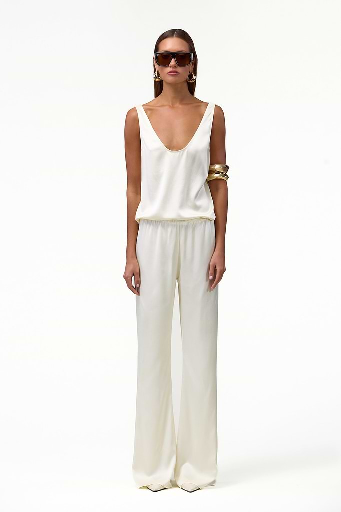 SAME Silk Pant (Cream)