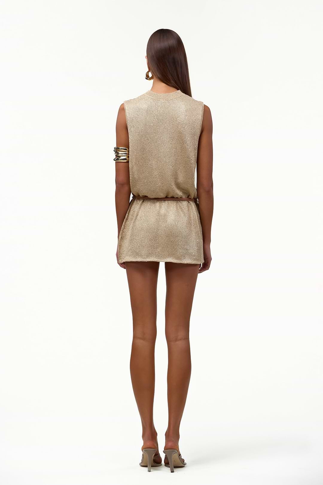 light gold mini dress AW Martina Light Gold Dresses