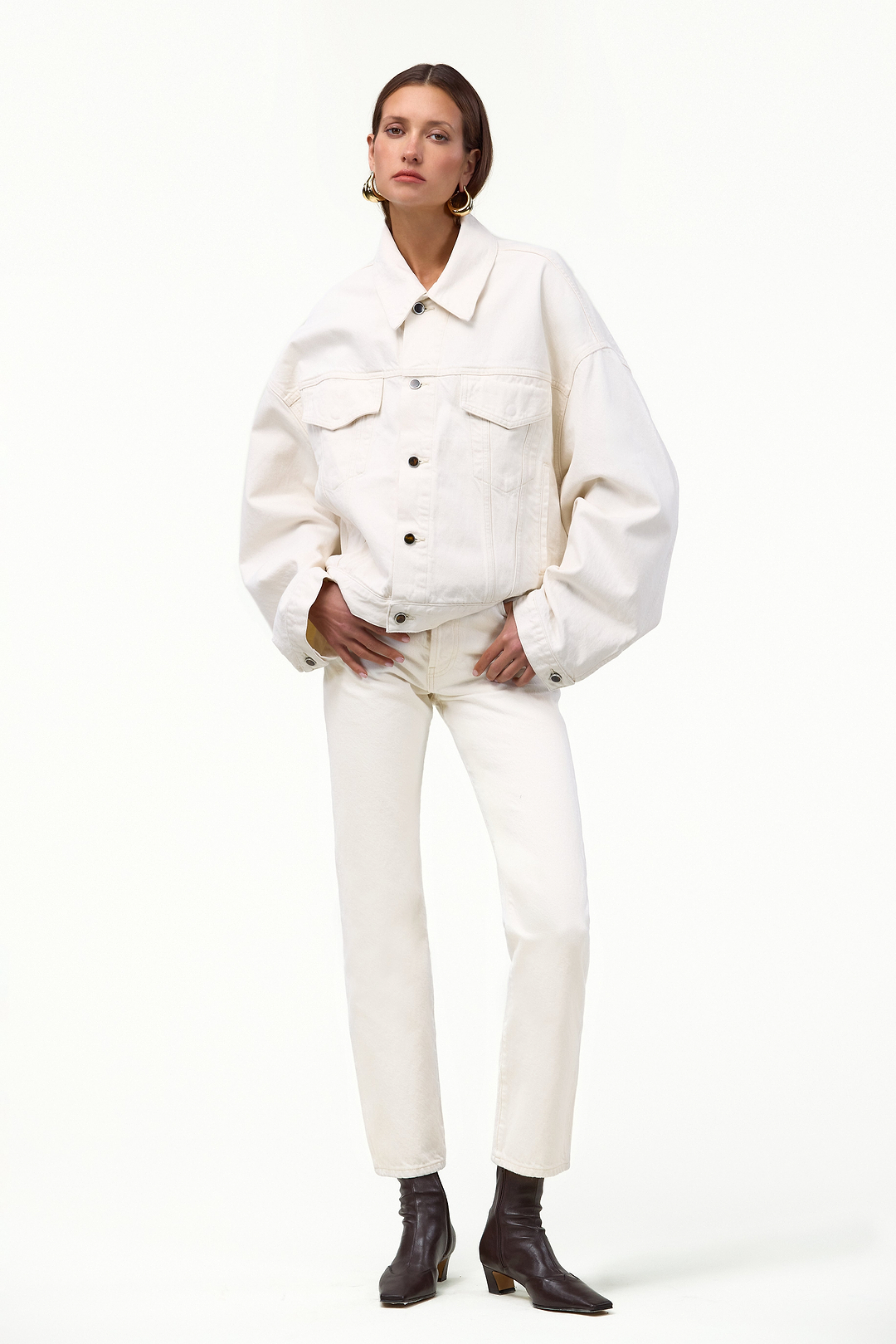The Straight Ankle Jean (Off White)