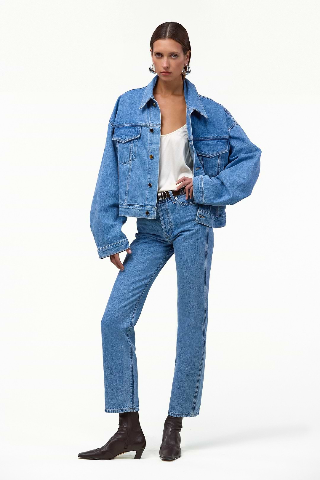 SAME The Perfect Denim Jacket | Classic Blue | Oversized