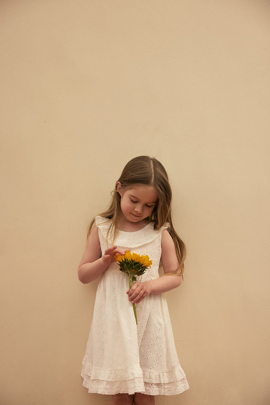 kids eyelet dress (white)