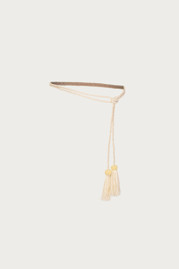 Tassel Rope Belt (Cream) by SAME LOS ANGELES