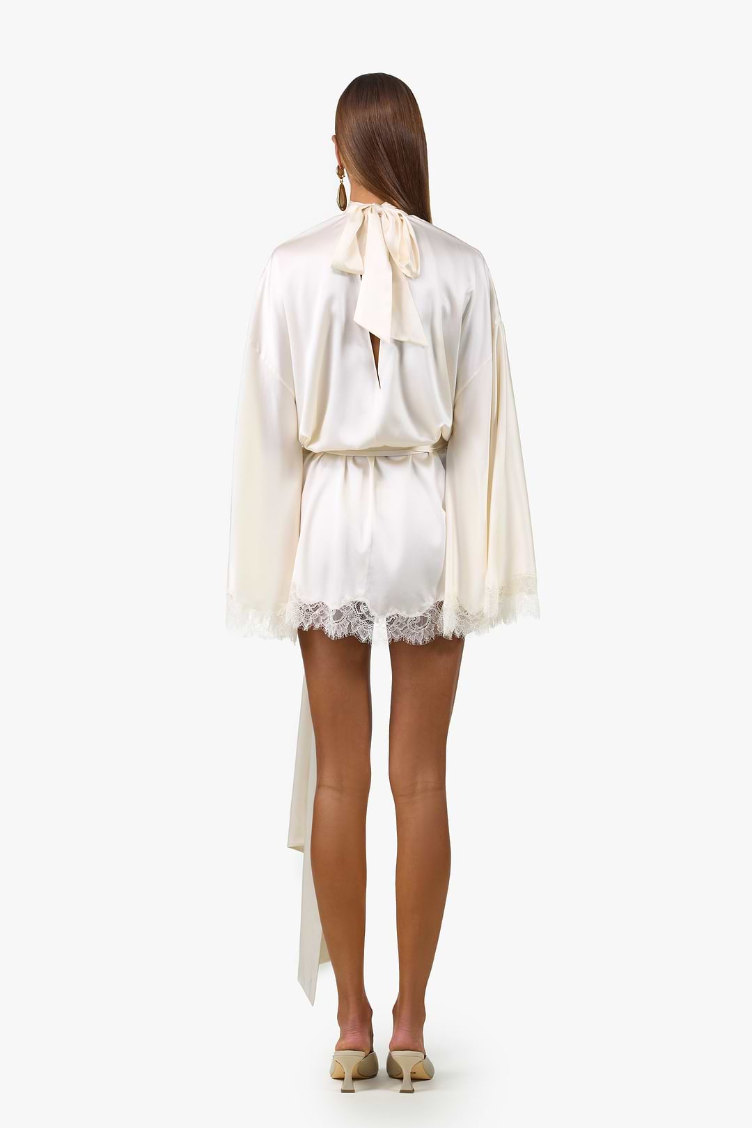 cream silk mini dress SAME Lace Silk Mini Dress | Cream