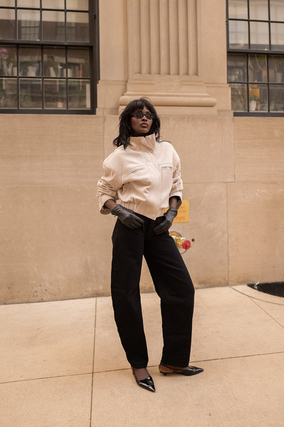 The Suede Bomber Jacket (Taupe)