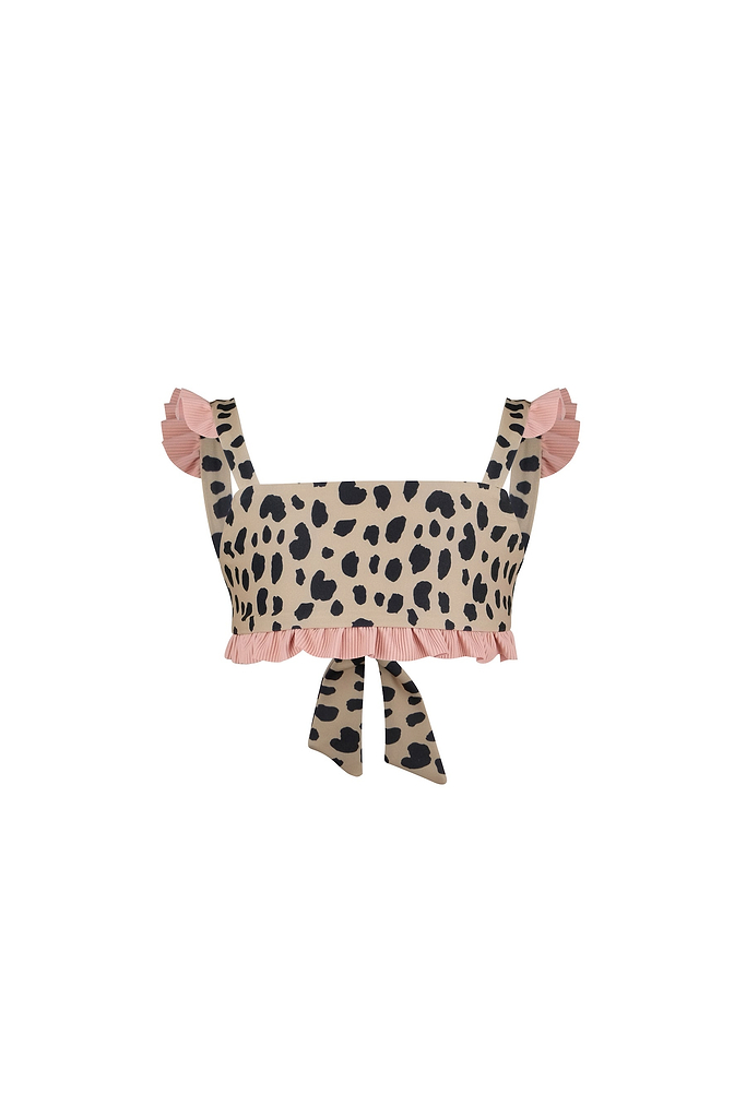 ruffle bandeau top